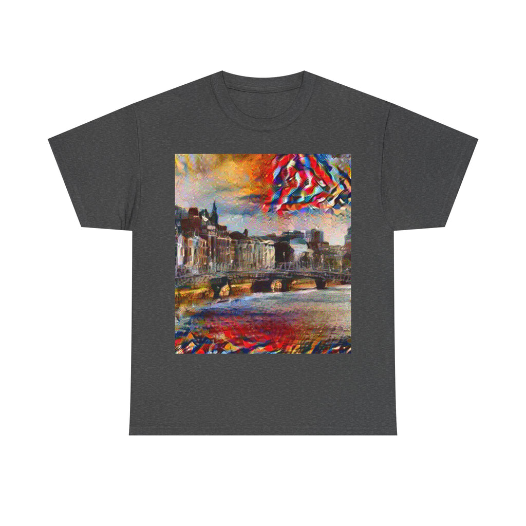 Ha'penny Bridge in Composition VII Style | Wassily Kandinsky Inspired Art