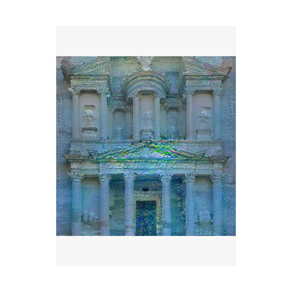 Petra in Water Lilies Style | Claude Monet Inspired Art