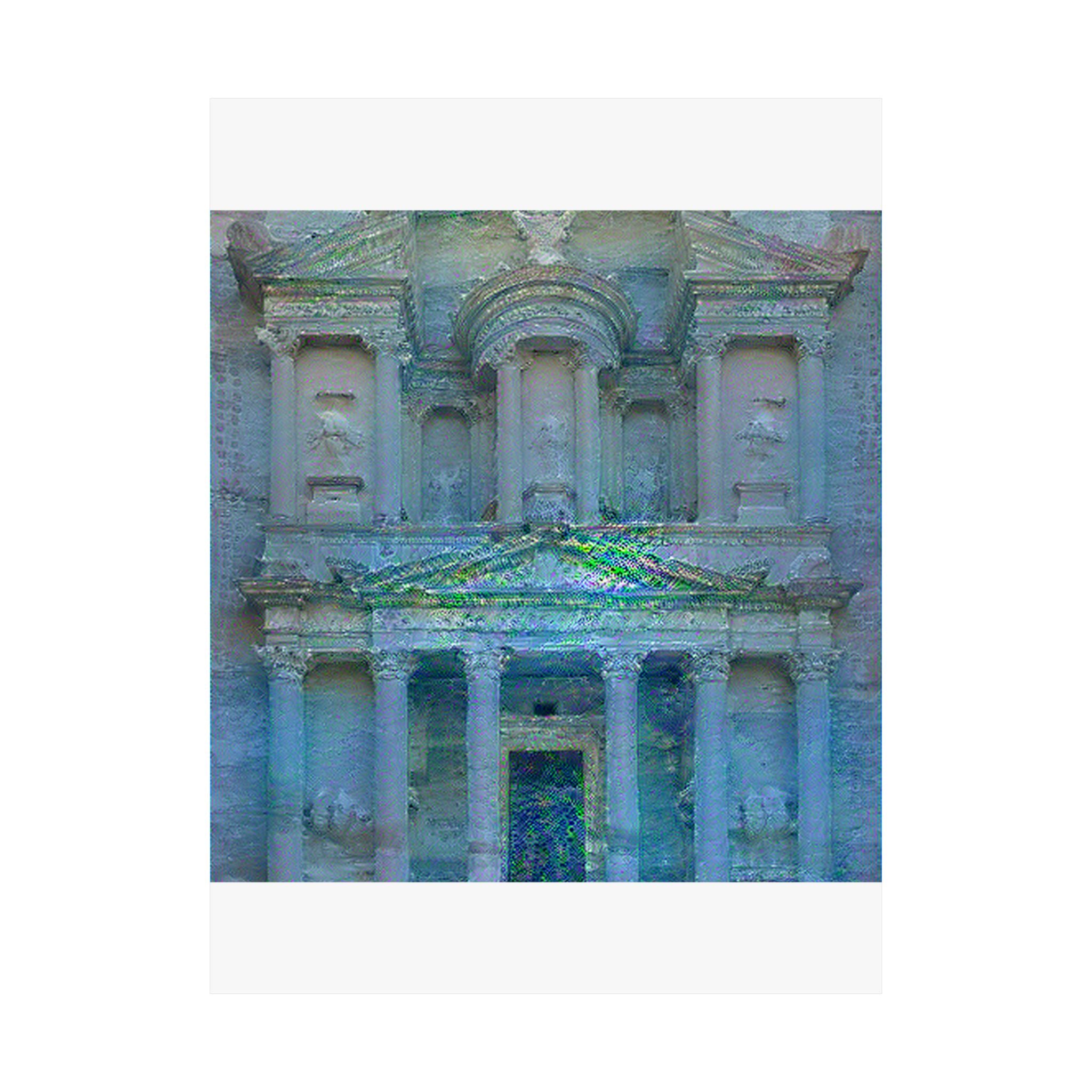 Petra in Water Lilies Style | Claude Monet Inspired Art