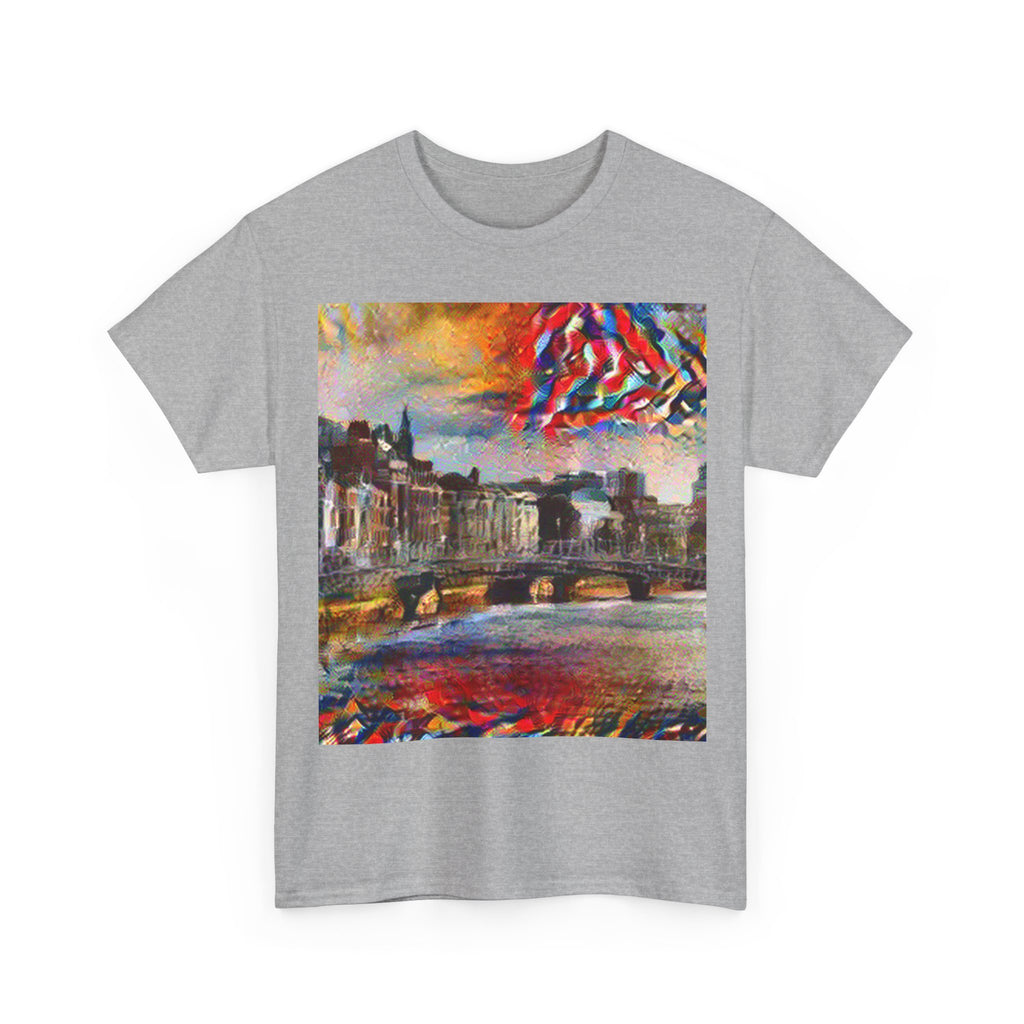 Ha'penny Bridge in Composition VII Style | Wassily Kandinsky Inspired Art