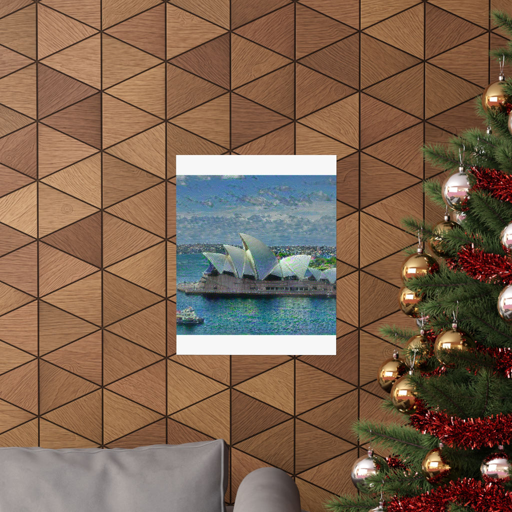 Sydney Opera in Water Lilies Style - Poster Print