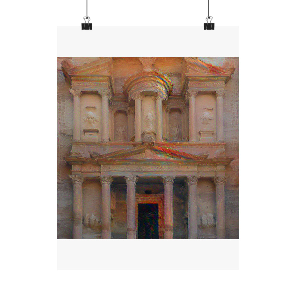 Petra in The Scream Style - Poster Print