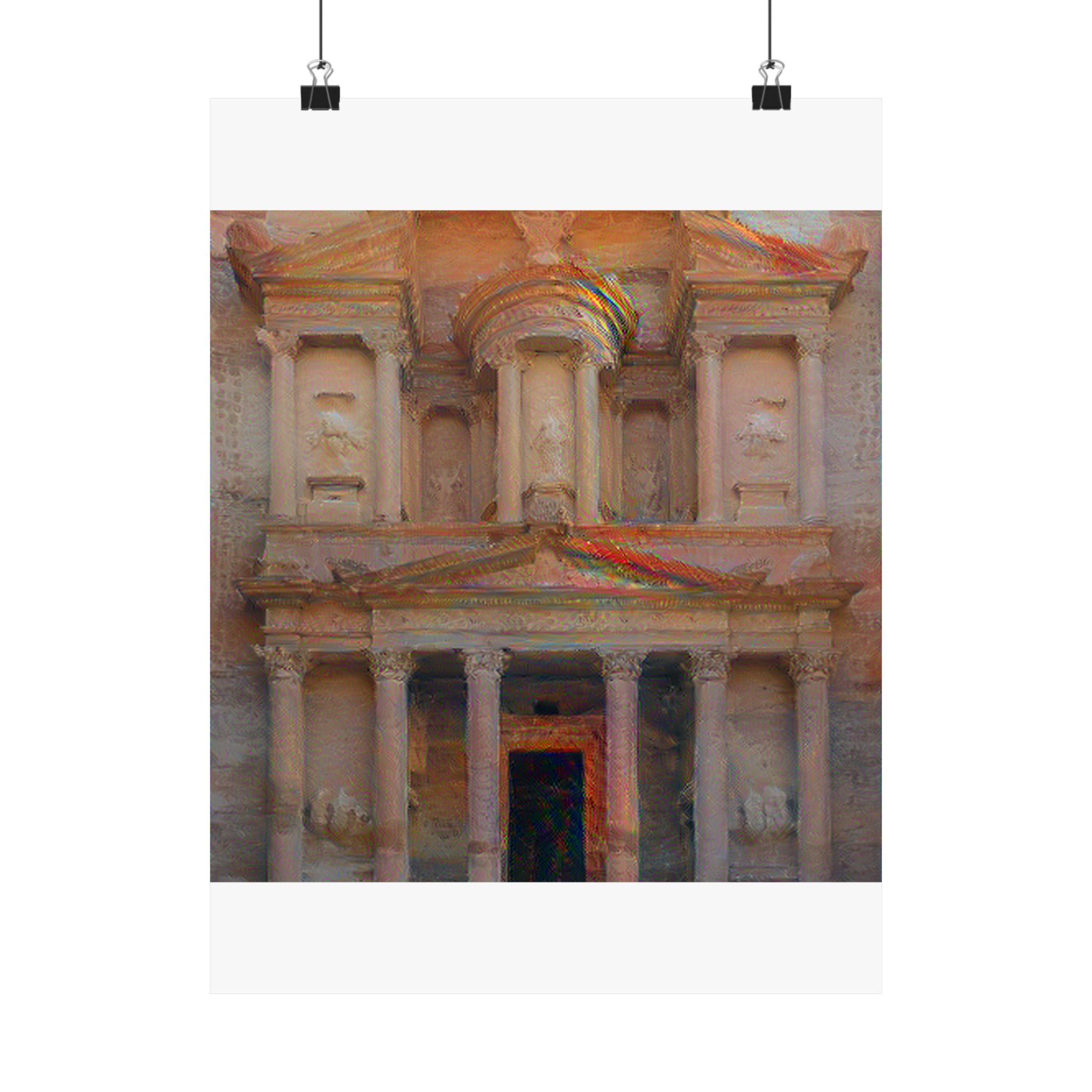 Petra in The Scream Style - Poster Print