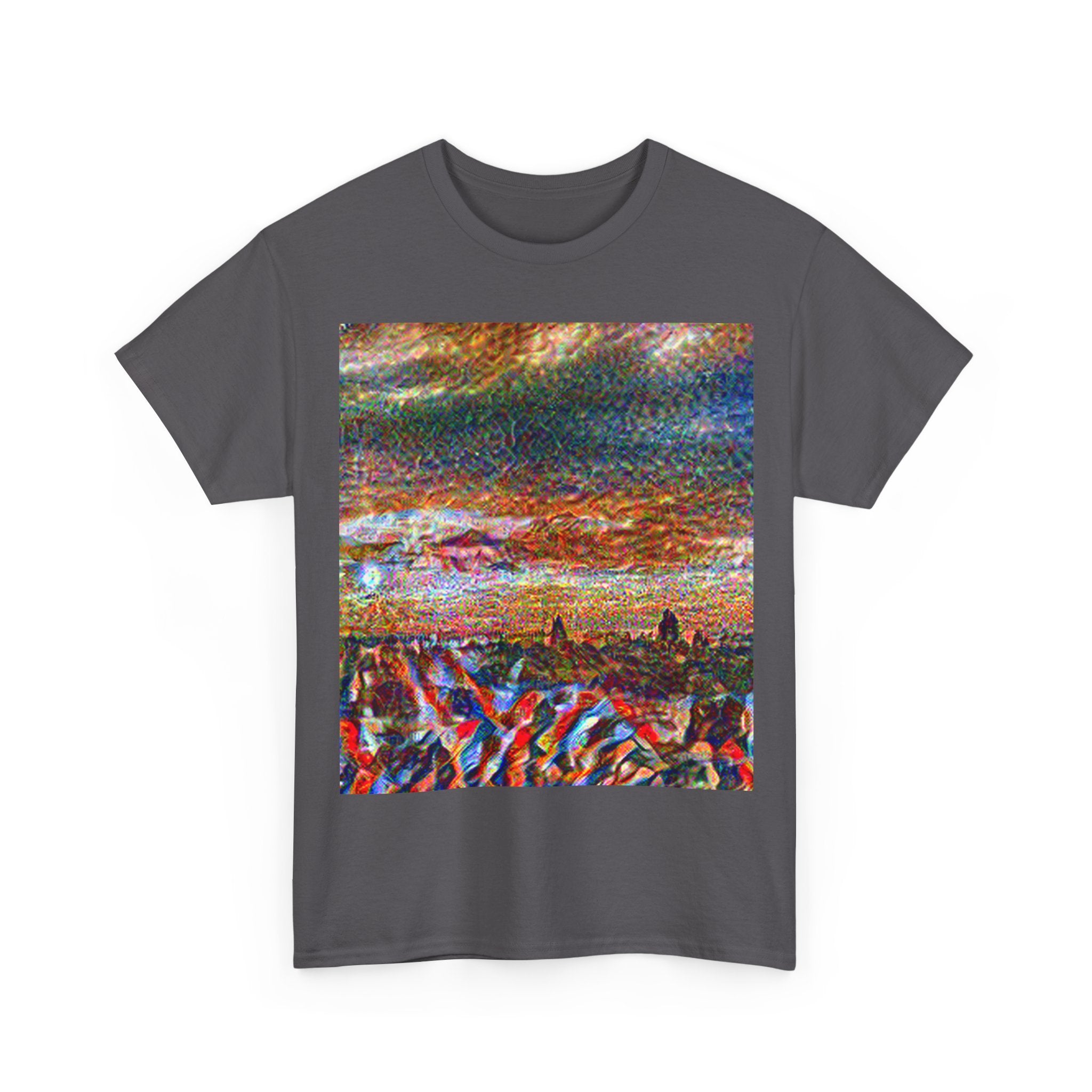 Bagan Temple Plain in Composition VII Style | Wassily Kandinsky Inspired Art