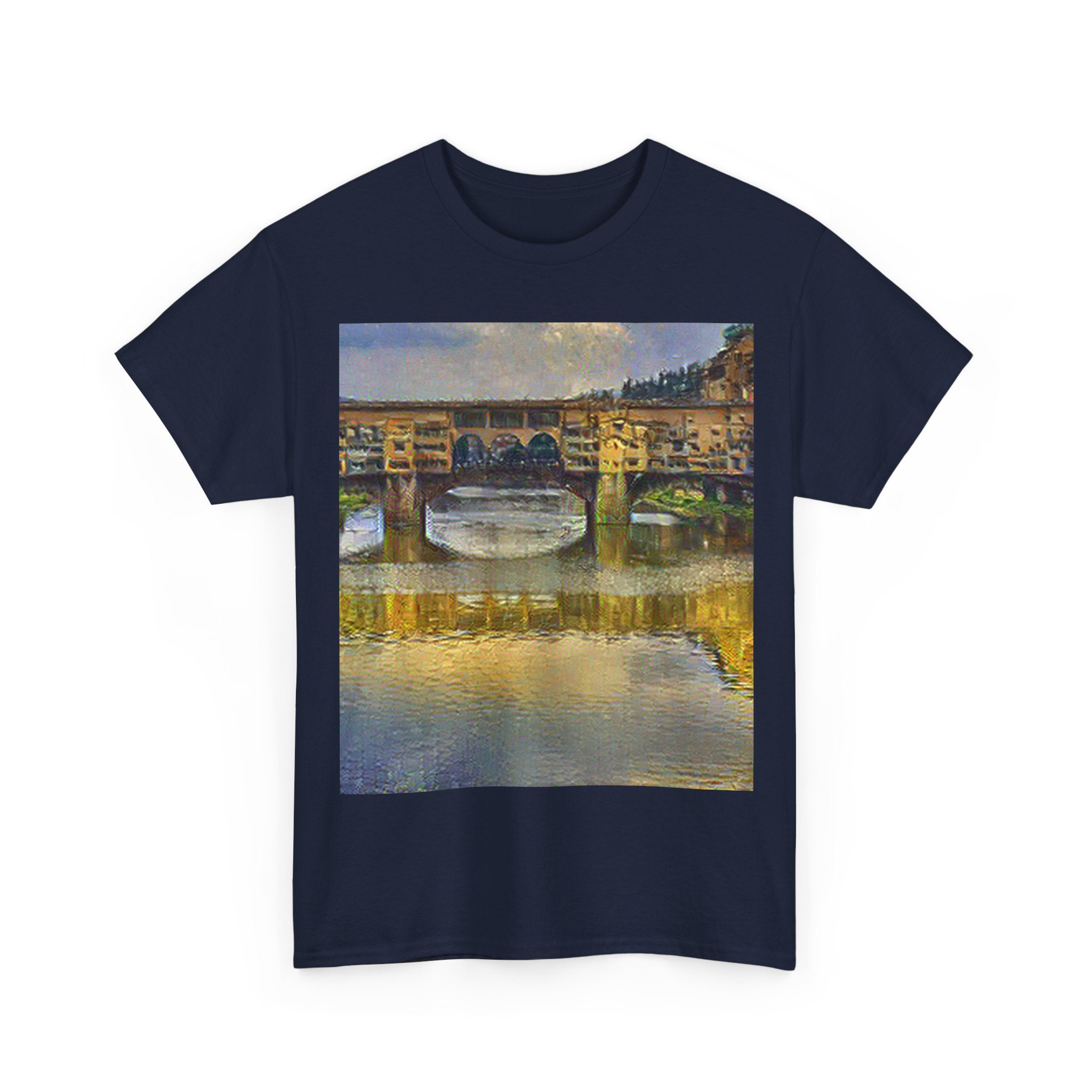 Ponte Vecchio in Cafe Terrace at Night Style | Vincent van Gogh Inspired Art