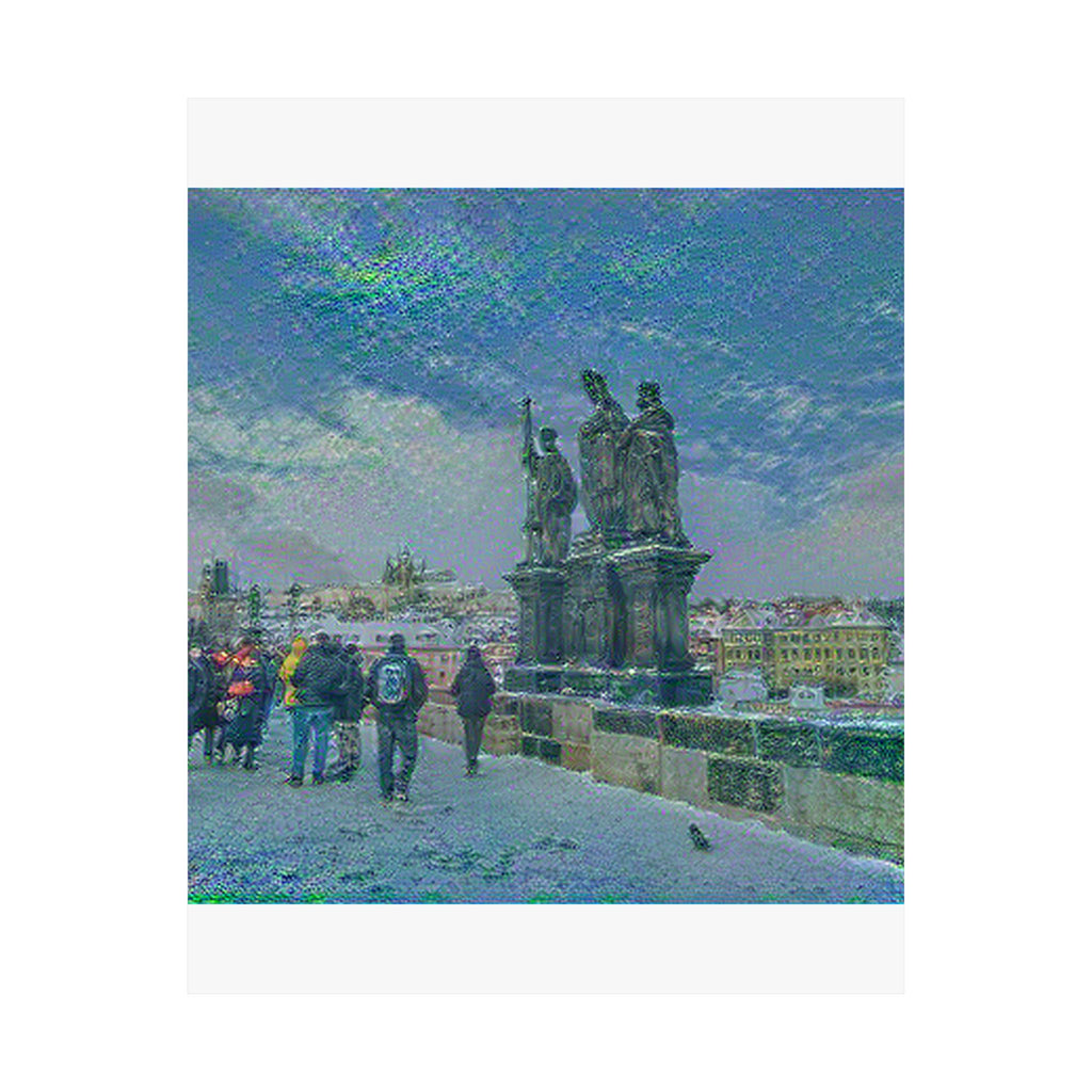 Charles Bridge in Water Lilies Style | Claude Monet Inspired Art
