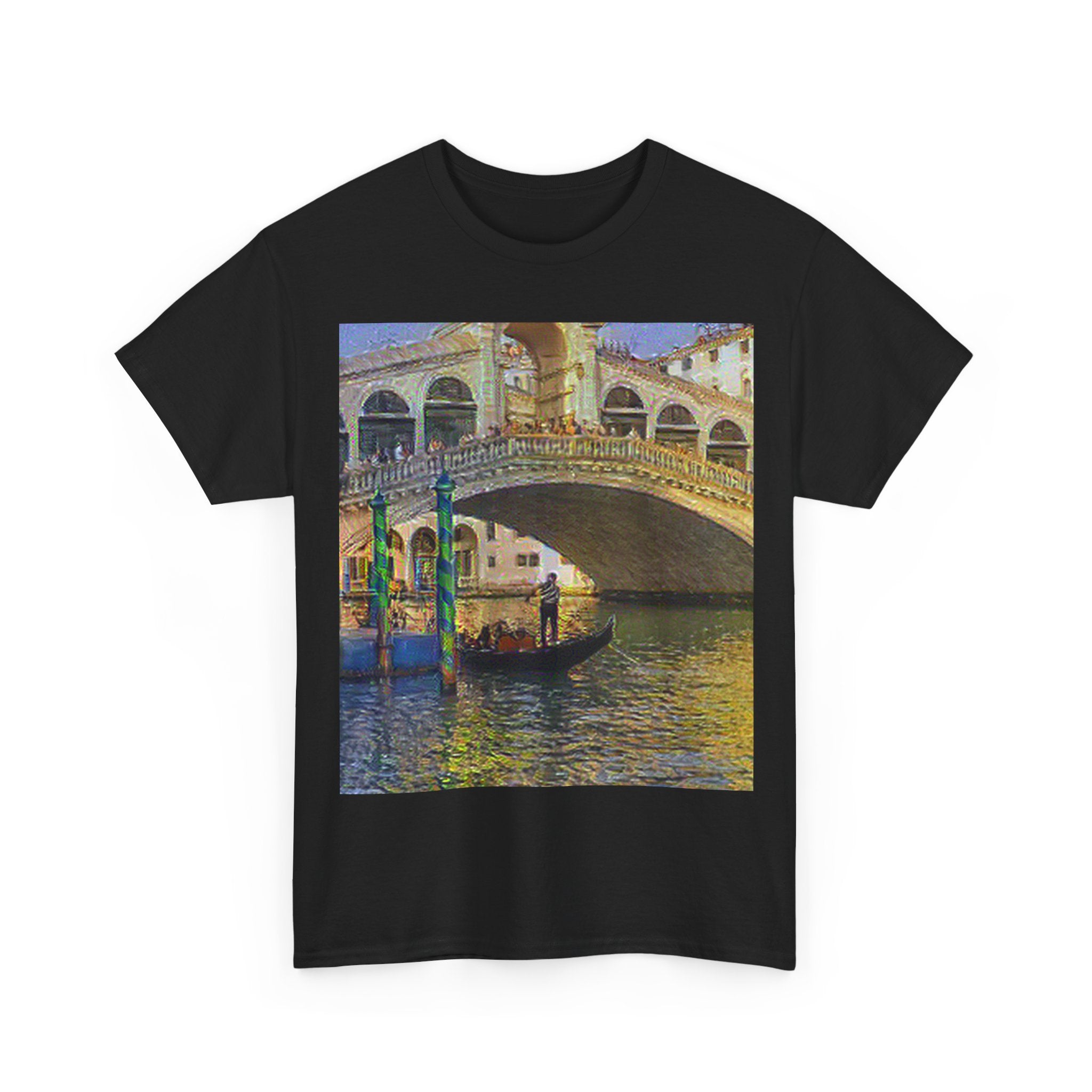 Rialto Bridge in Cafe Terrace at Night Style | Vincent van Gogh Inspired Art