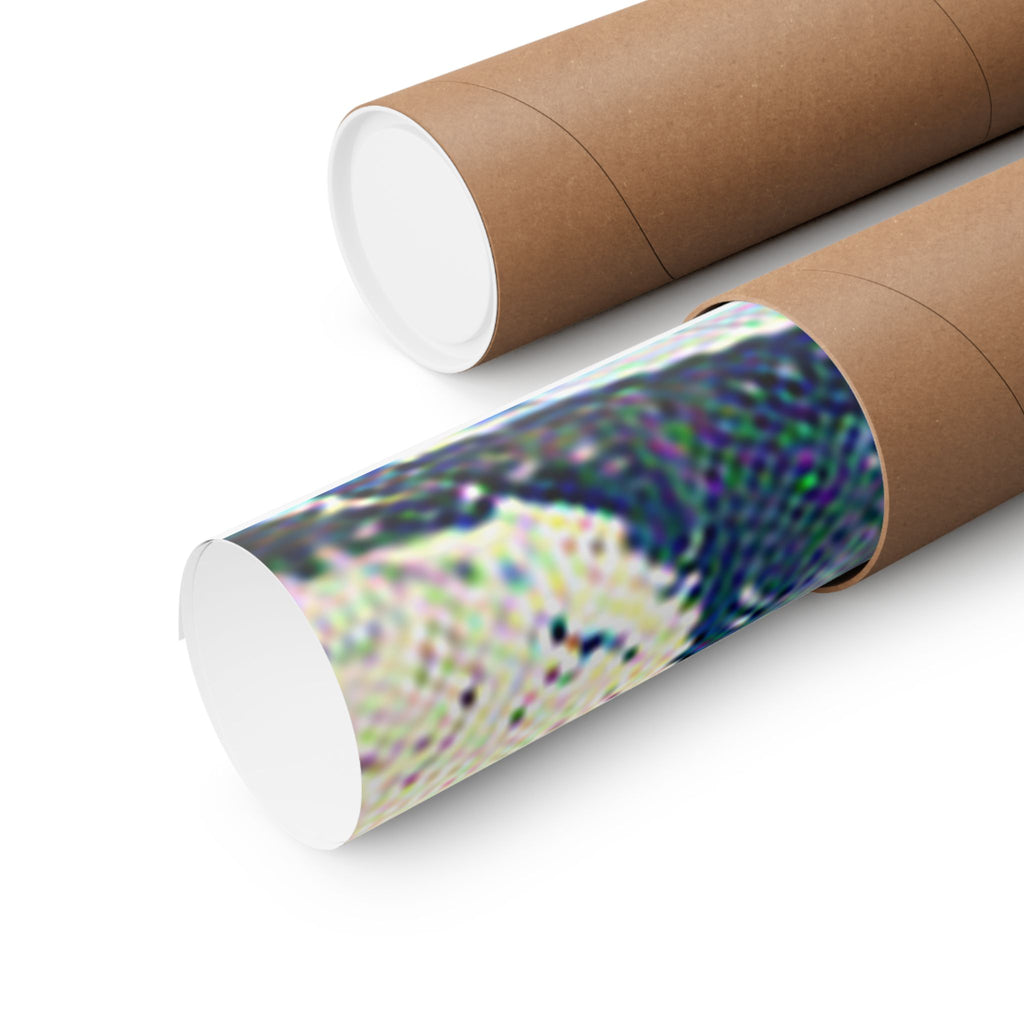 Santorini in The Great Wave off Kanagawa Style | Katsushika Hokusai Inspired Art