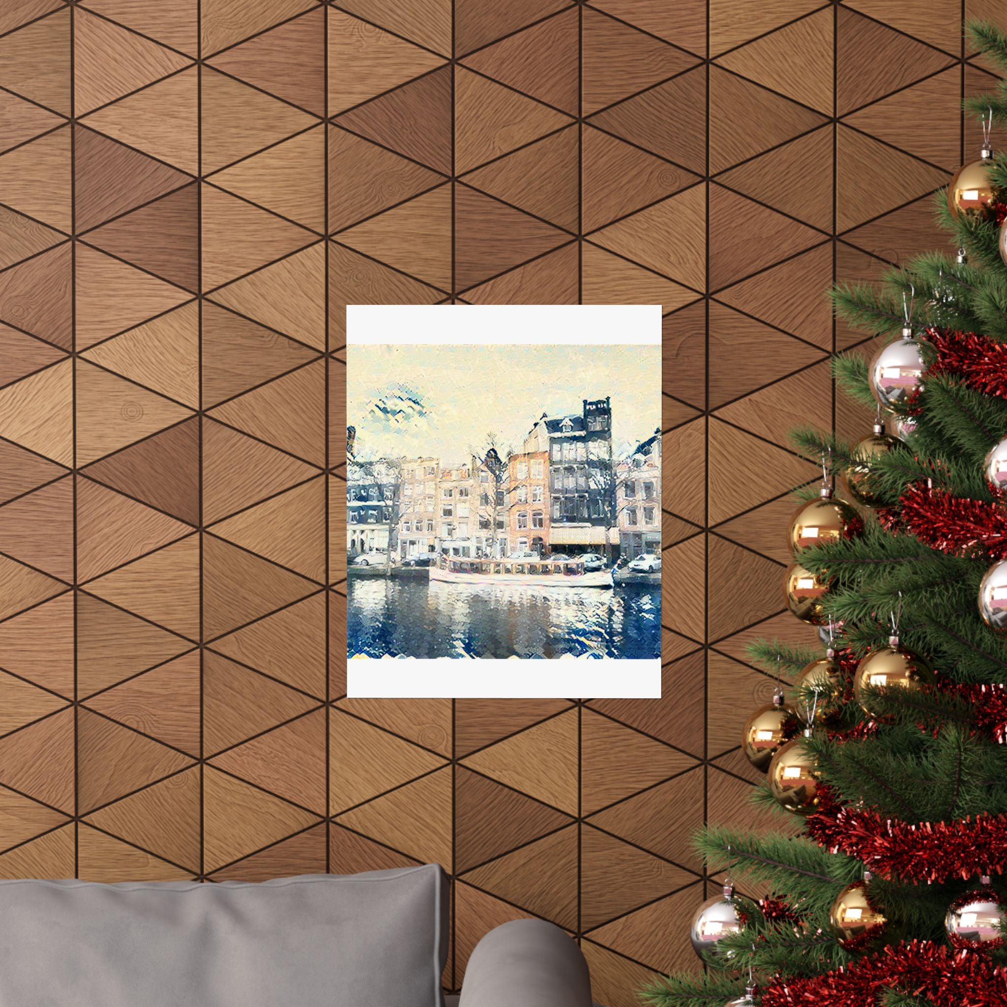 Amsterdam Canal Ring in The Great Wave off Kanagawa Style | Katsushika Hokusai Inspired Art