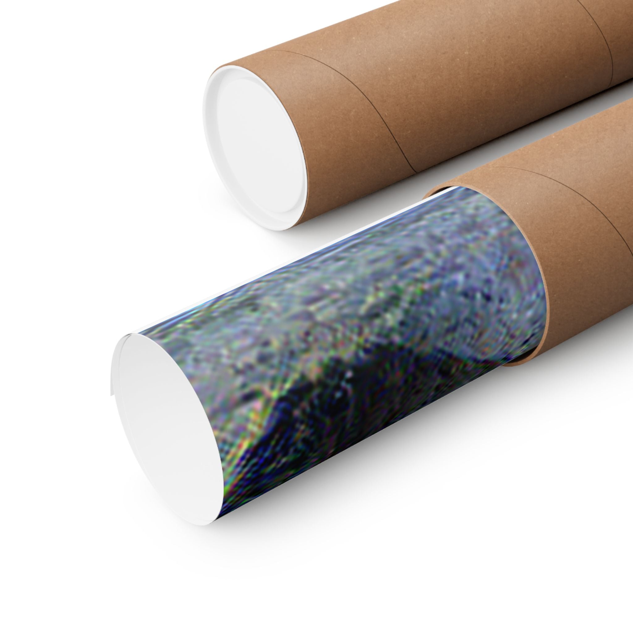 Moai in Starry Night Style - Poster Print