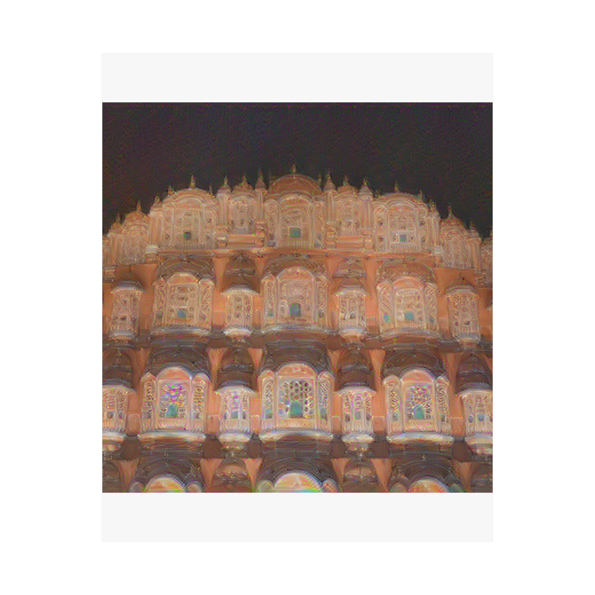 Hawa Mahal in The Scream Style | Edvard Munch Inspired Art