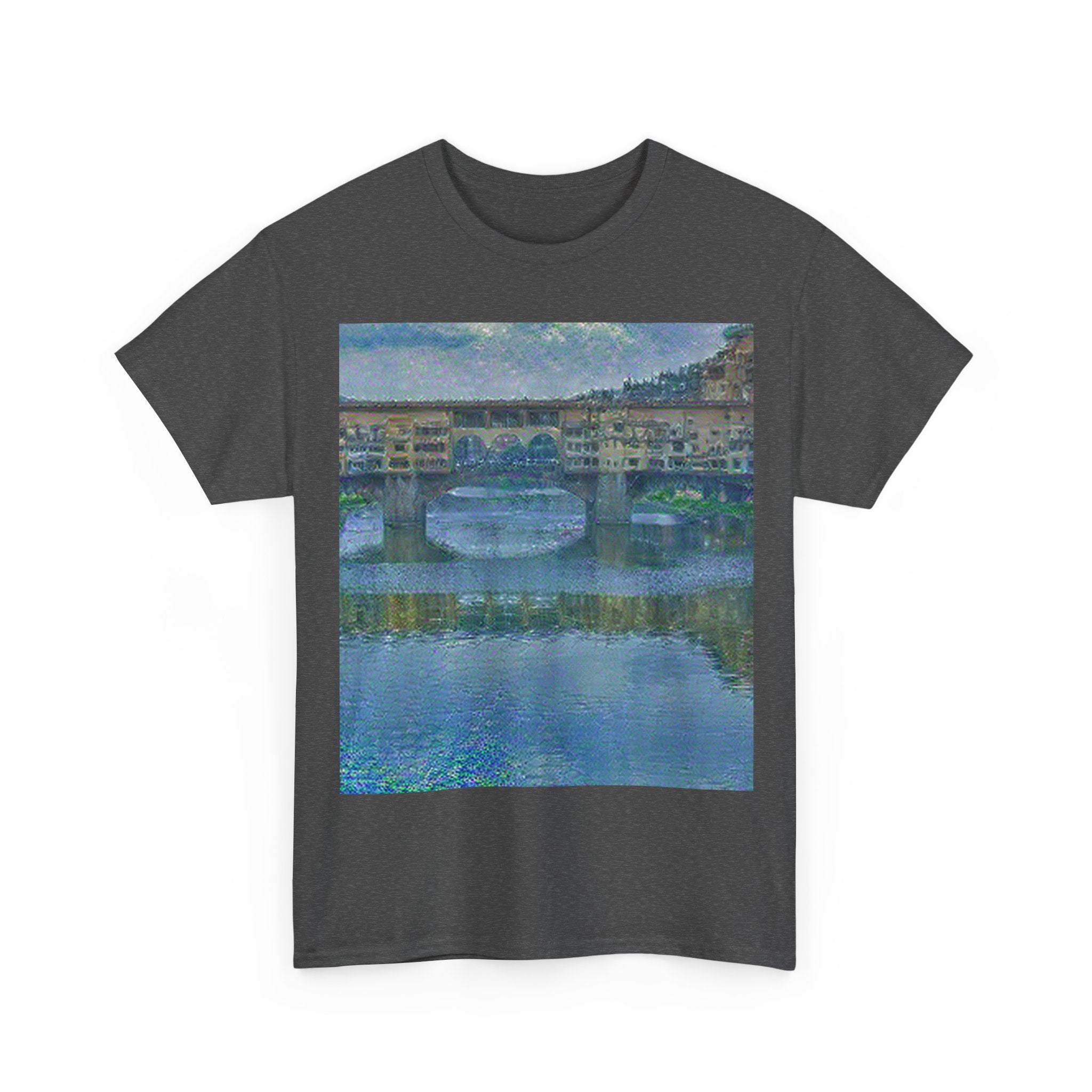 Ponte Vecchio in Water Lilies Style | Claude Monet Inspired Art