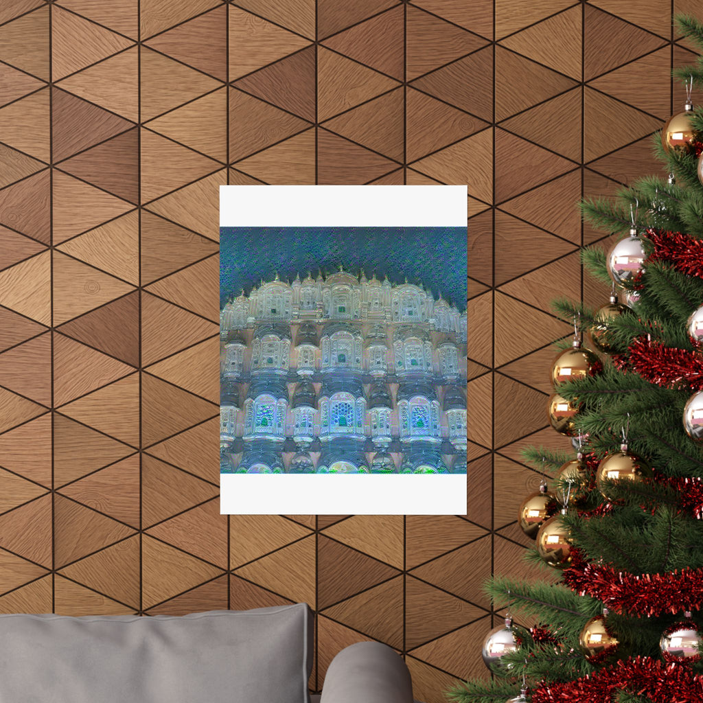 Hawa Mahal in Water Lilies Style | Claude Monet Inspired Art