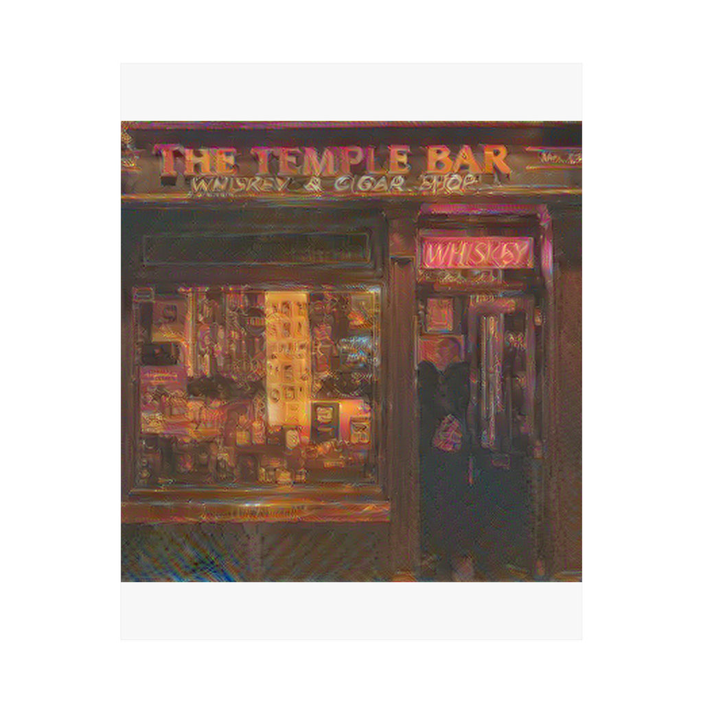 Temple Bar District in The Scream Style | Edvard Munch Inspired Art