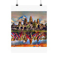 Angkor Wat in Composition VII Style | Wassily Kandinsky Inspired Art