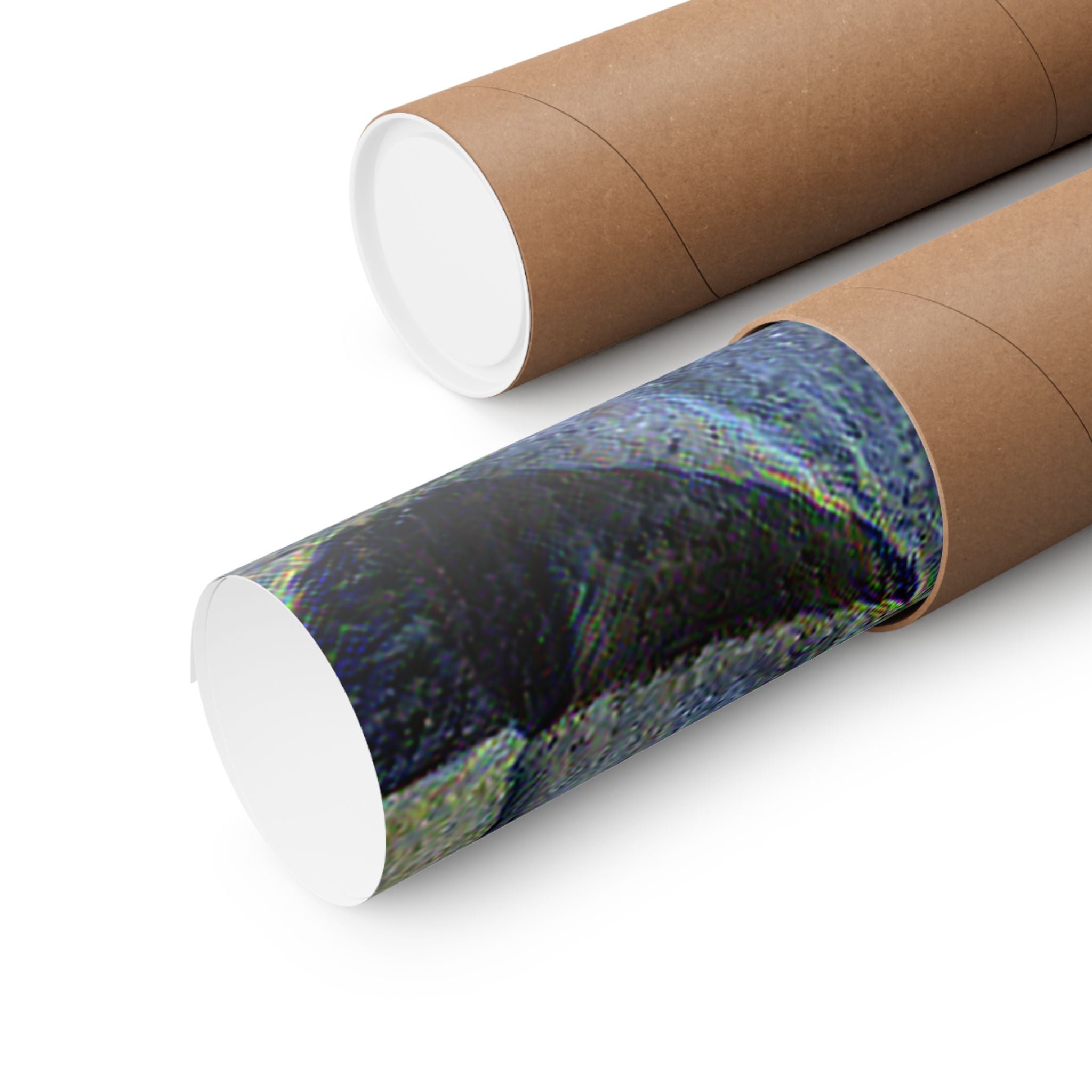 Moai in Starry Night Style - Poster Print