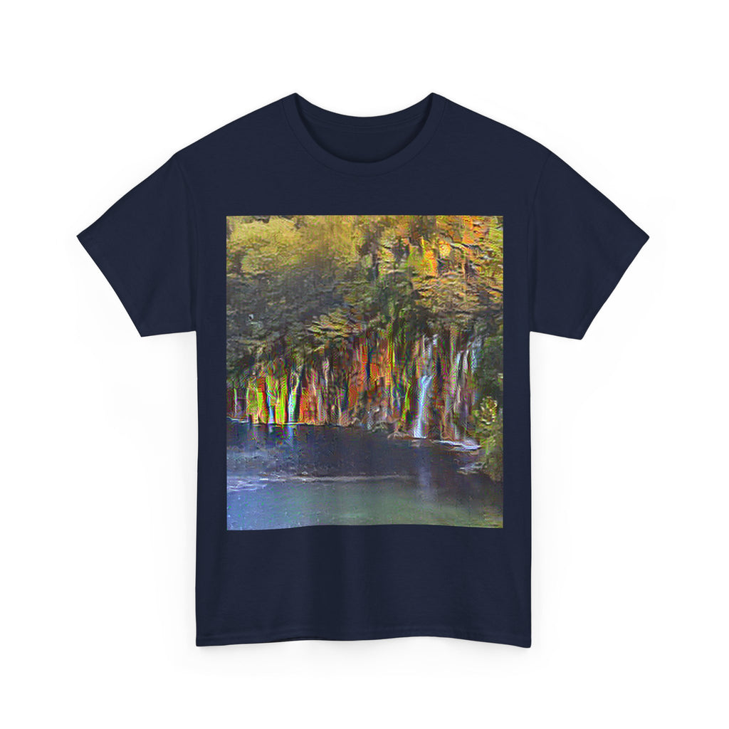 Plitvice Lakes in Cafe Terrace at Night Style | Vincent van Gogh Inspired Art