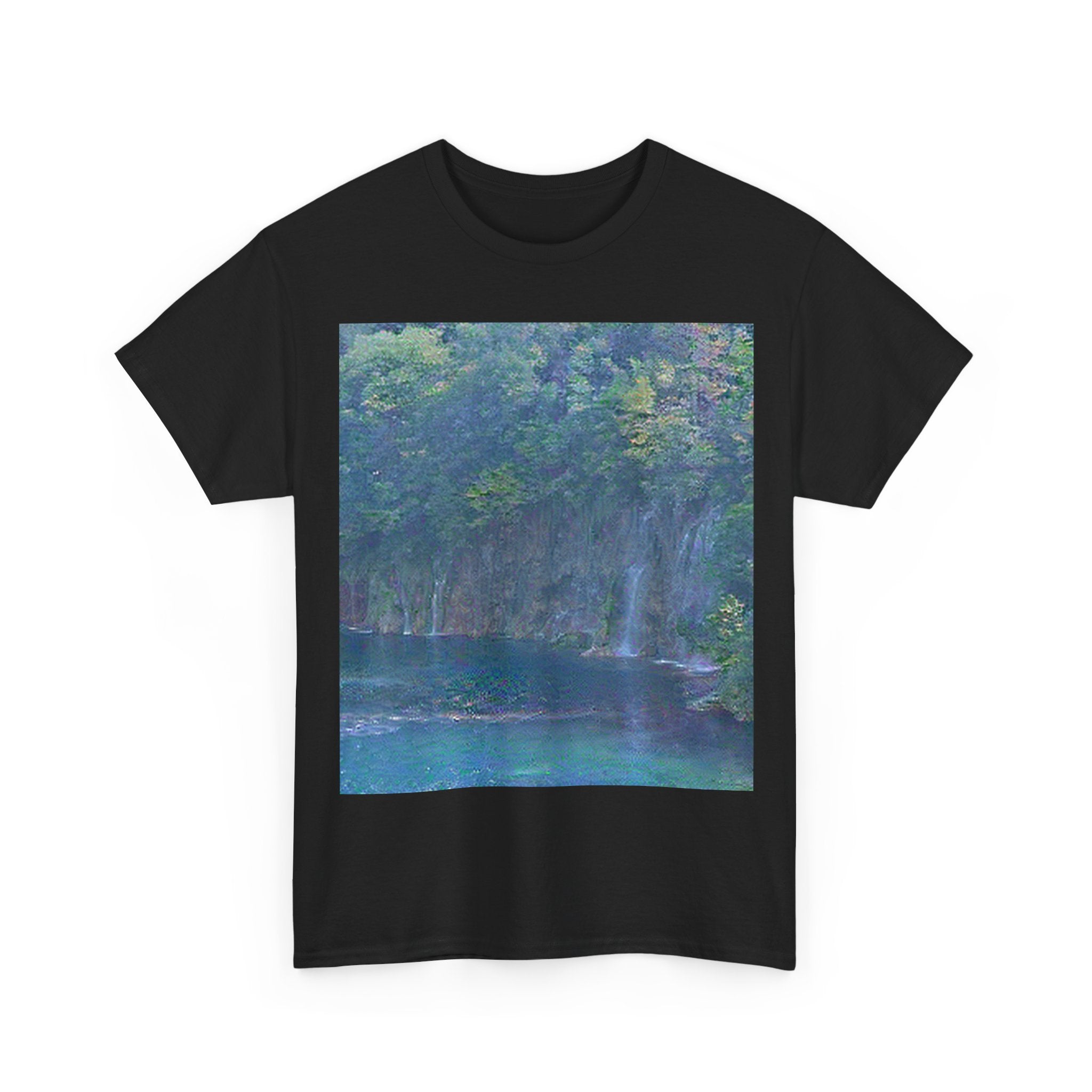 Plitvice Lakes in Water Lilies Style | Claude Monet Inspired Art