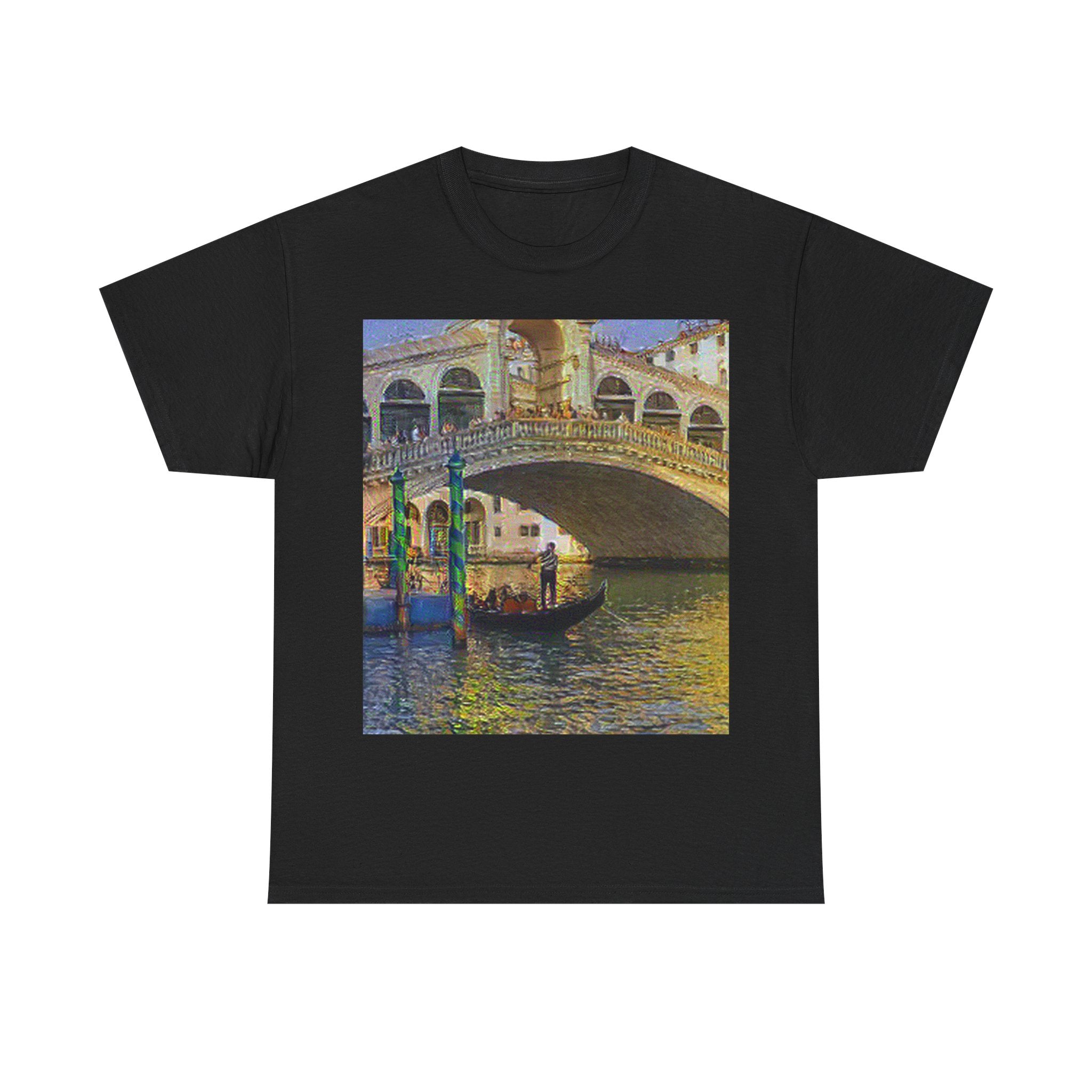 Rialto Bridge in Cafe Terrace at Night Style | Vincent van Gogh Inspired Art