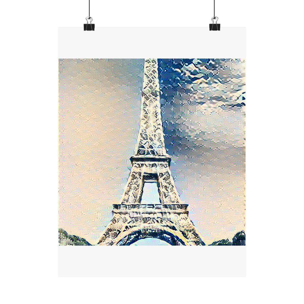 Eiffel Tower in The Great Wave off Kanagawa Style | Katsushika Hokusai Inspired Art