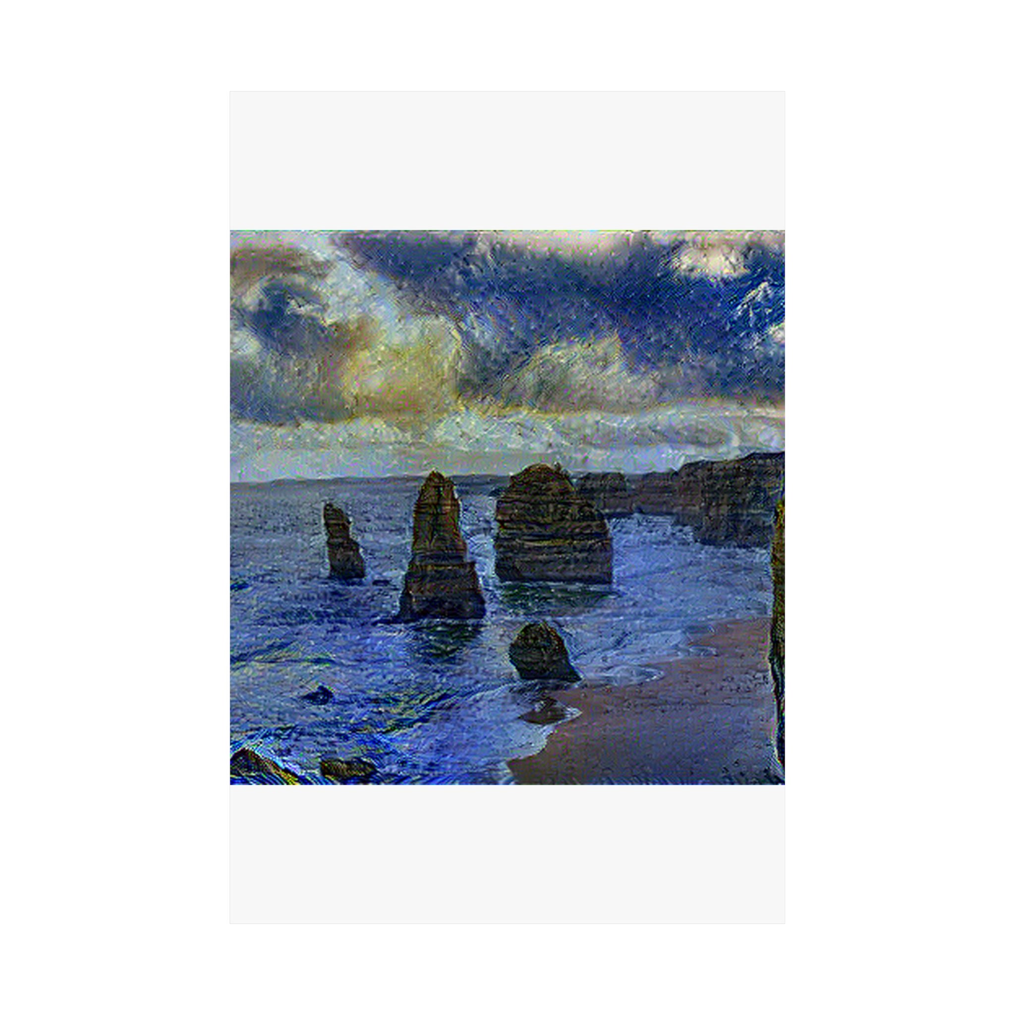 Twelve Apostles in Starry Night Style | Vincent van Gogh Inspired Art