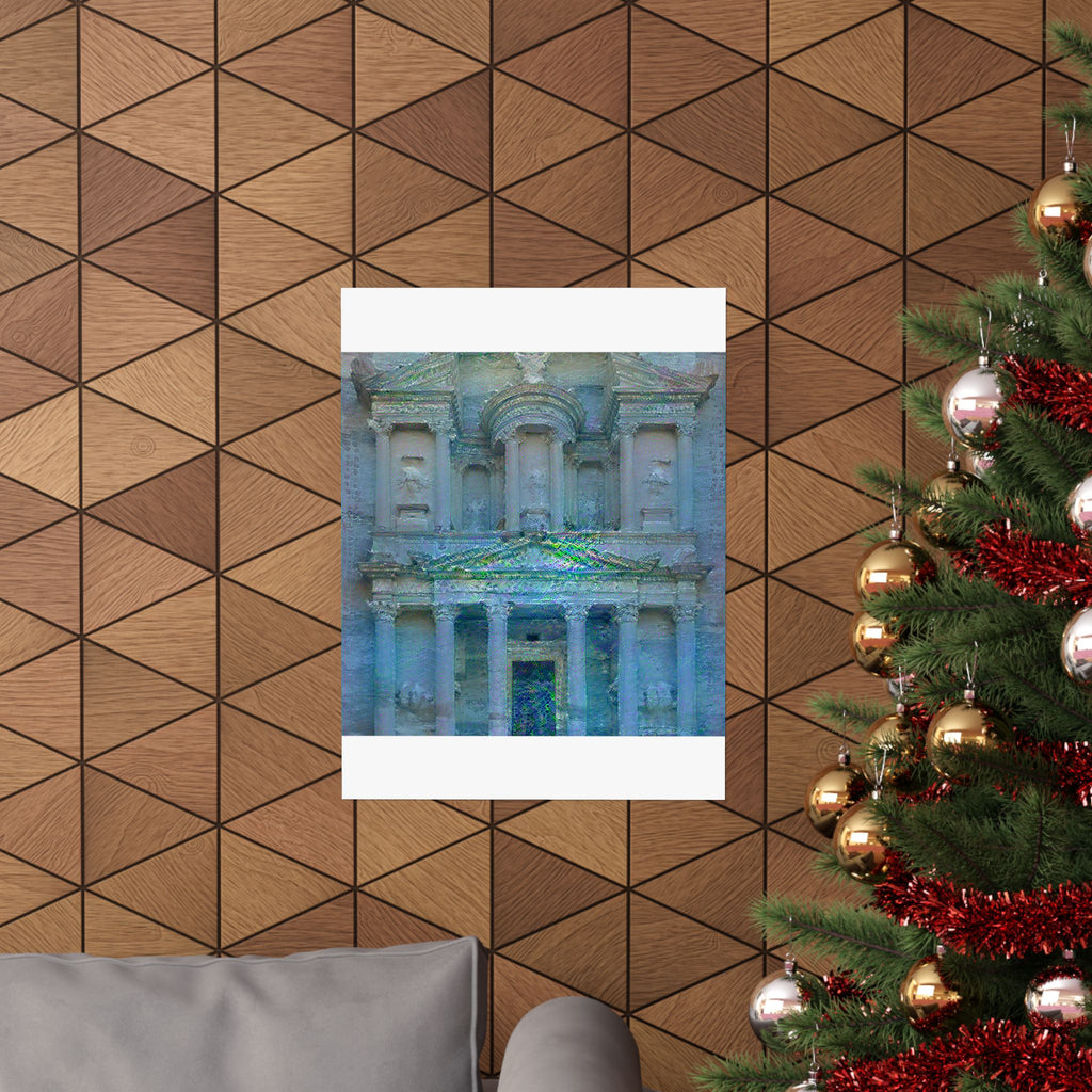 Petra in Water Lilies Style | Claude Monet Inspired Art