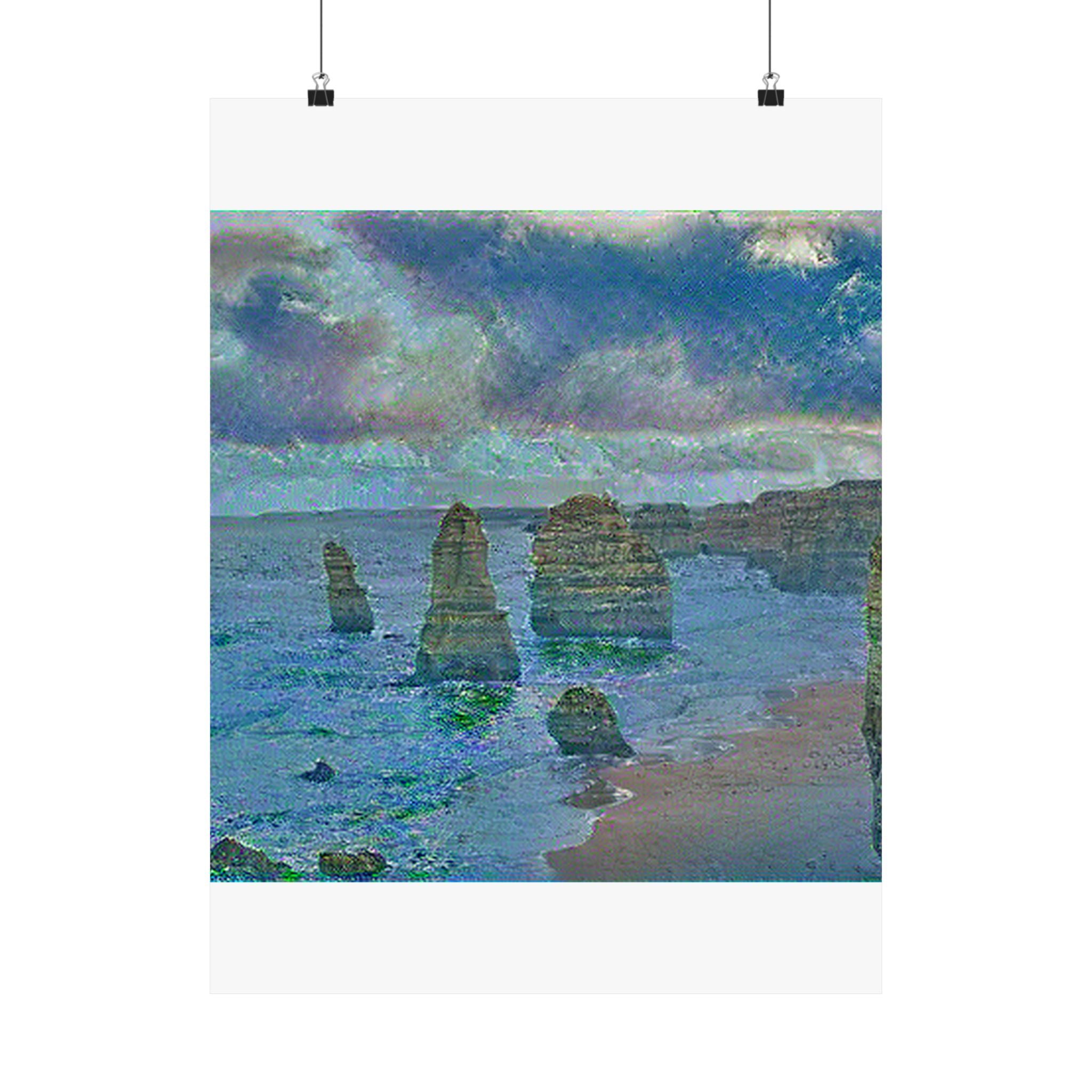Twelve Apostles in Water Lilies Style | Claude Monet Inspired Art