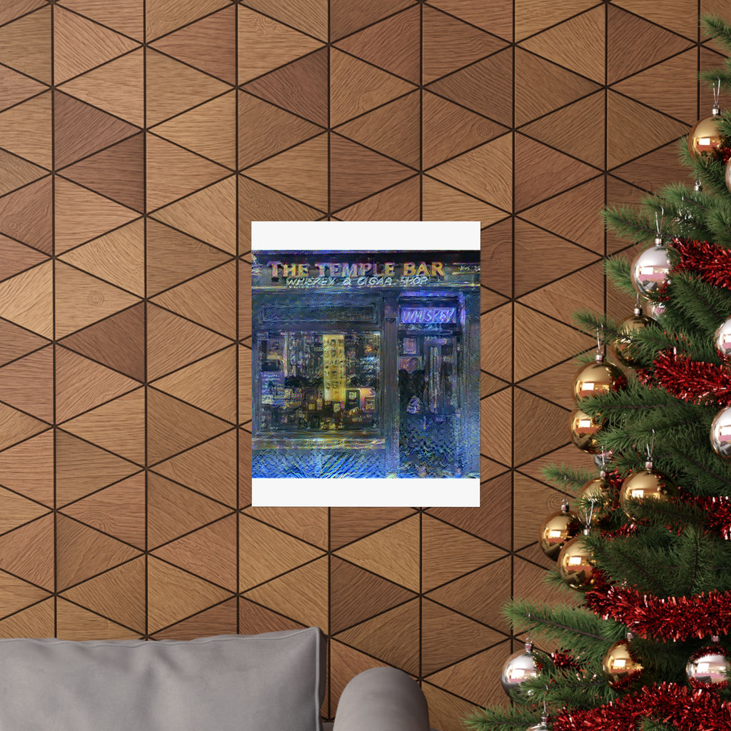 Temple Bar District in Starry Night Style | Vincent van Gogh Inspired Art