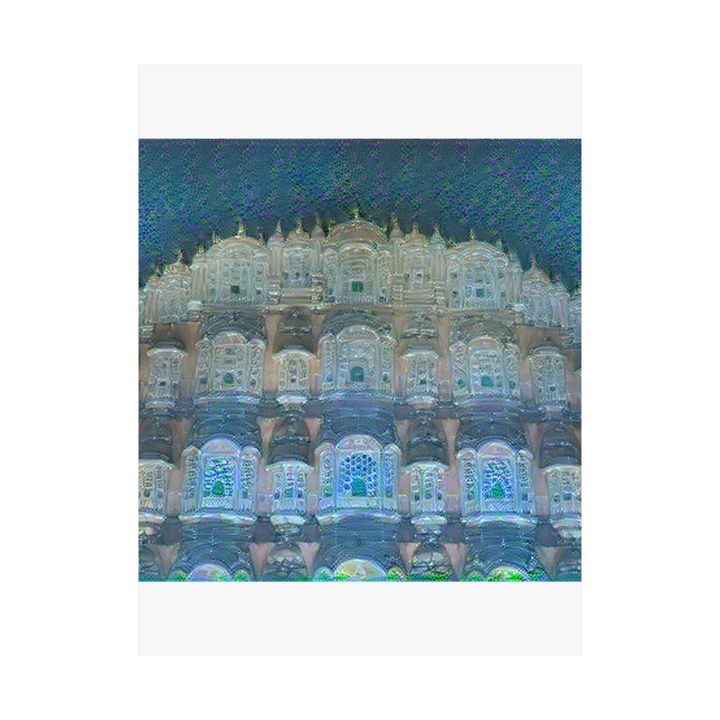 Hawa Mahal in Water Lilies Style | Claude Monet Inspired Art