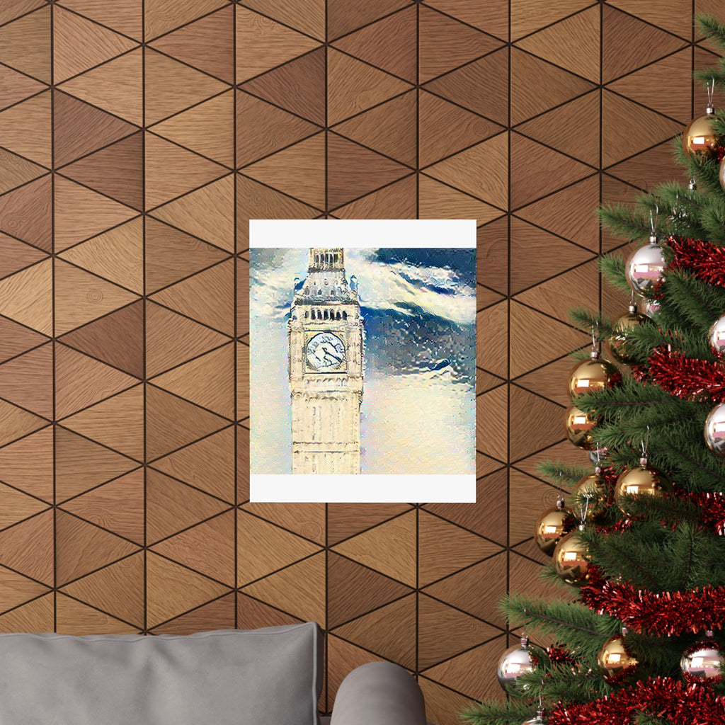 Big Ben in The Great Wave off Kanagawa Style | Katsushika Hokusai Inspired Art