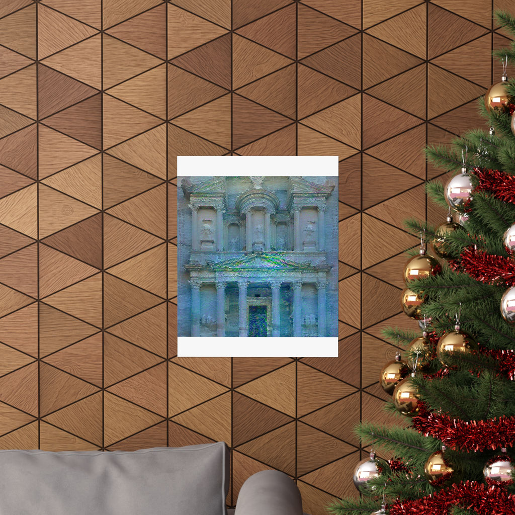 Petra in Water Lilies Style | Claude Monet Inspired Art