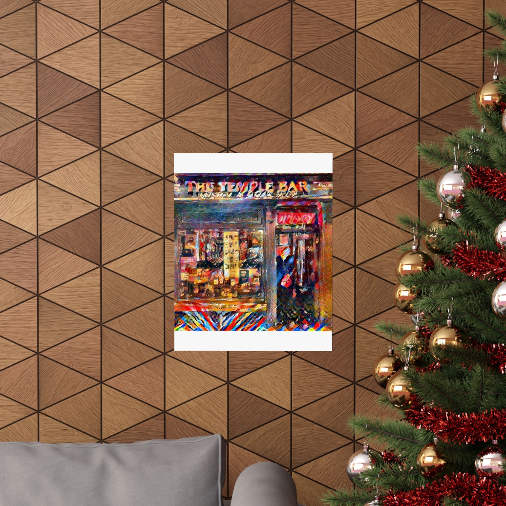 Temple Bar District in Composition VII Style | Wassily Kandinsky Inspired Art