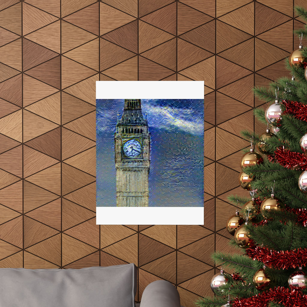 Big Ben in Starry Night Style | Vincent van Gogh Inspired Art