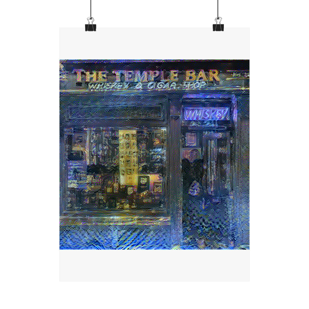 Temple Bar District in Starry Night Style | Vincent van Gogh Inspired Art