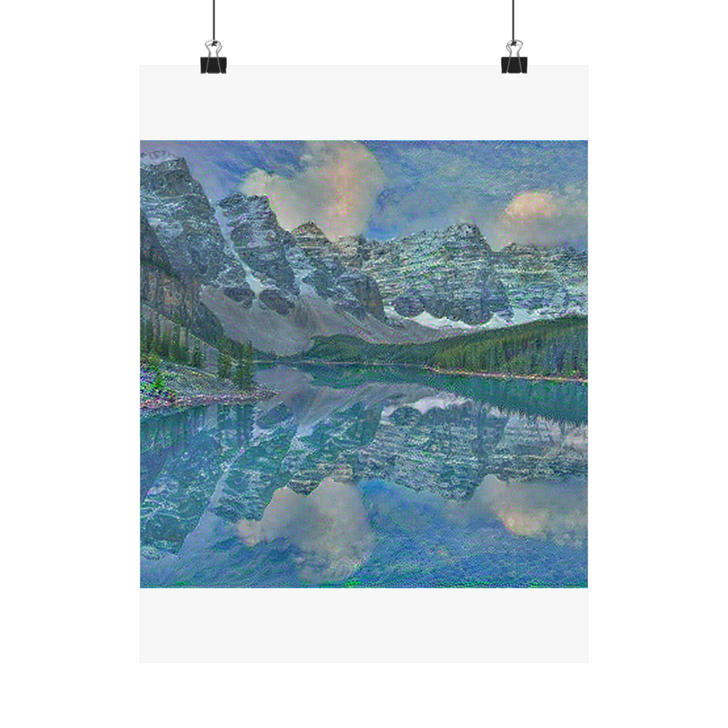 Moraine Lake in Water Lilies Style | Claude Monet Inspired Art