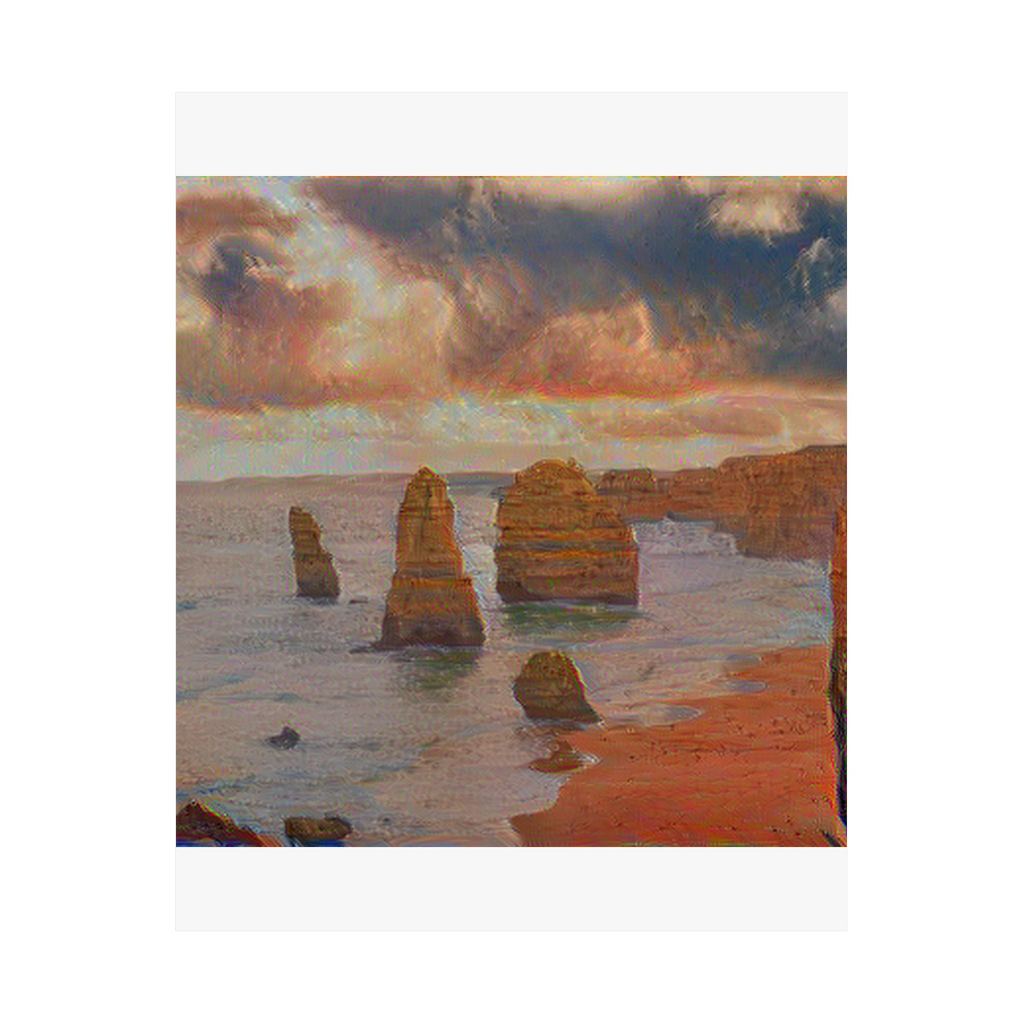 Twelve Apostles in The Scream Style | Edvard Munch Inspired Art