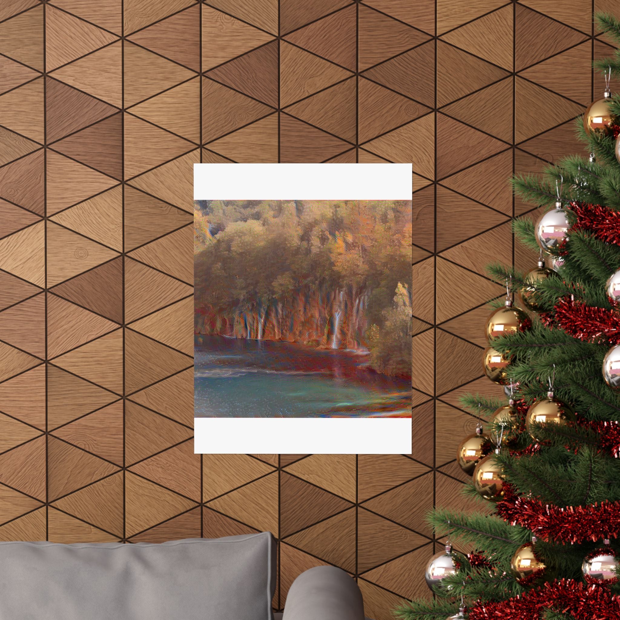 Plitvice Lakes in The Scream Style | Edvard Munch Inspired Art