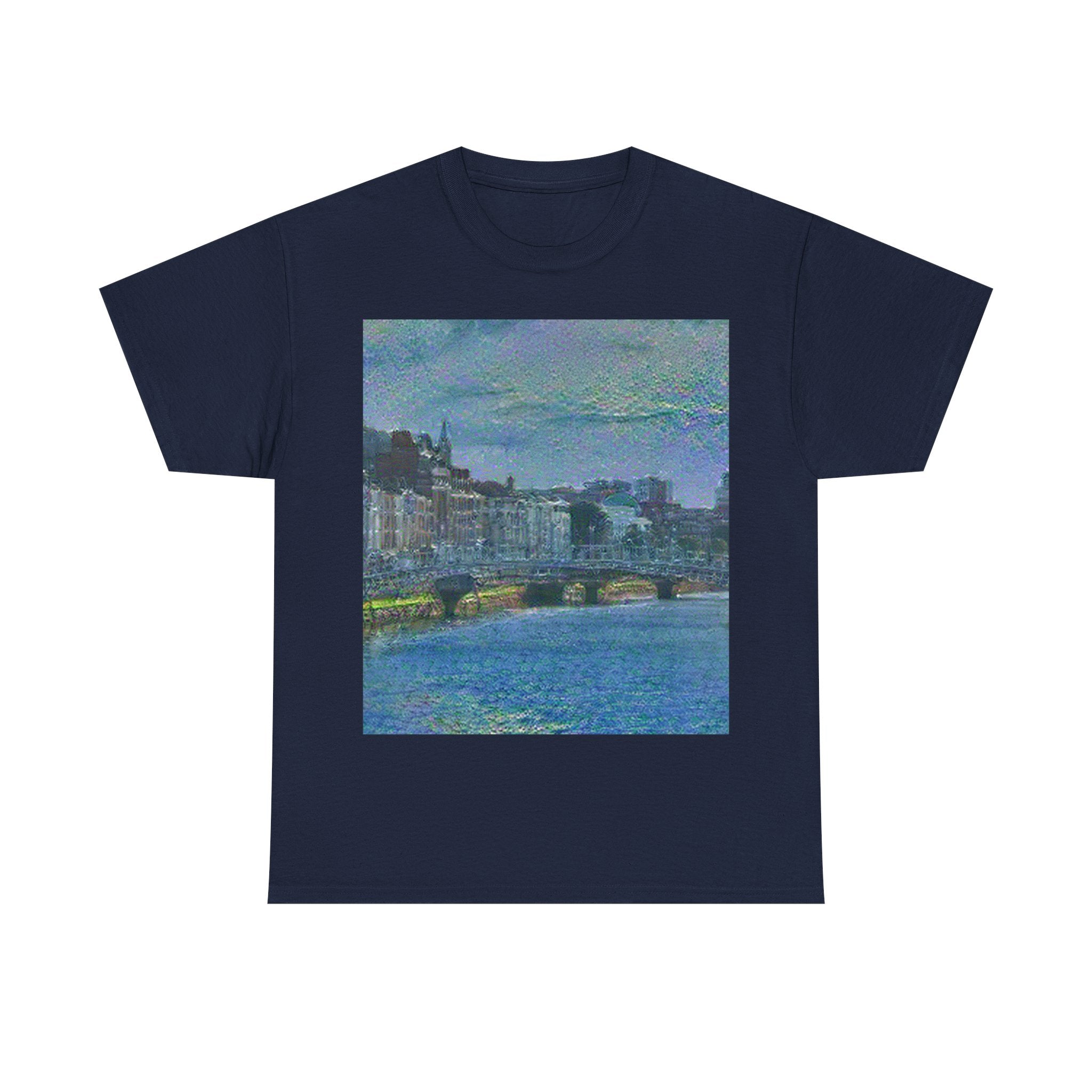 Ha'penny Bridge in Water Lilies Style | Claude Monet Inspired Art