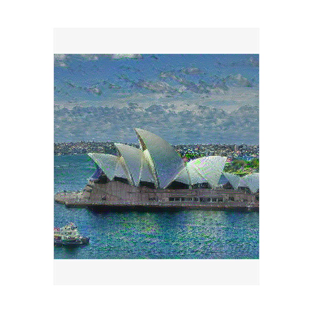 Sydney Opera in Water Lilies Style - Poster Print