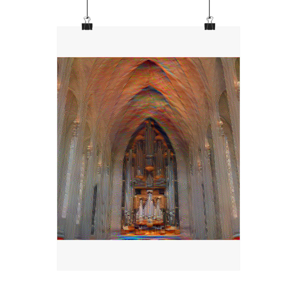 Hallgrimskirkja in The Scream Style | Edvard Munch Inspired Art