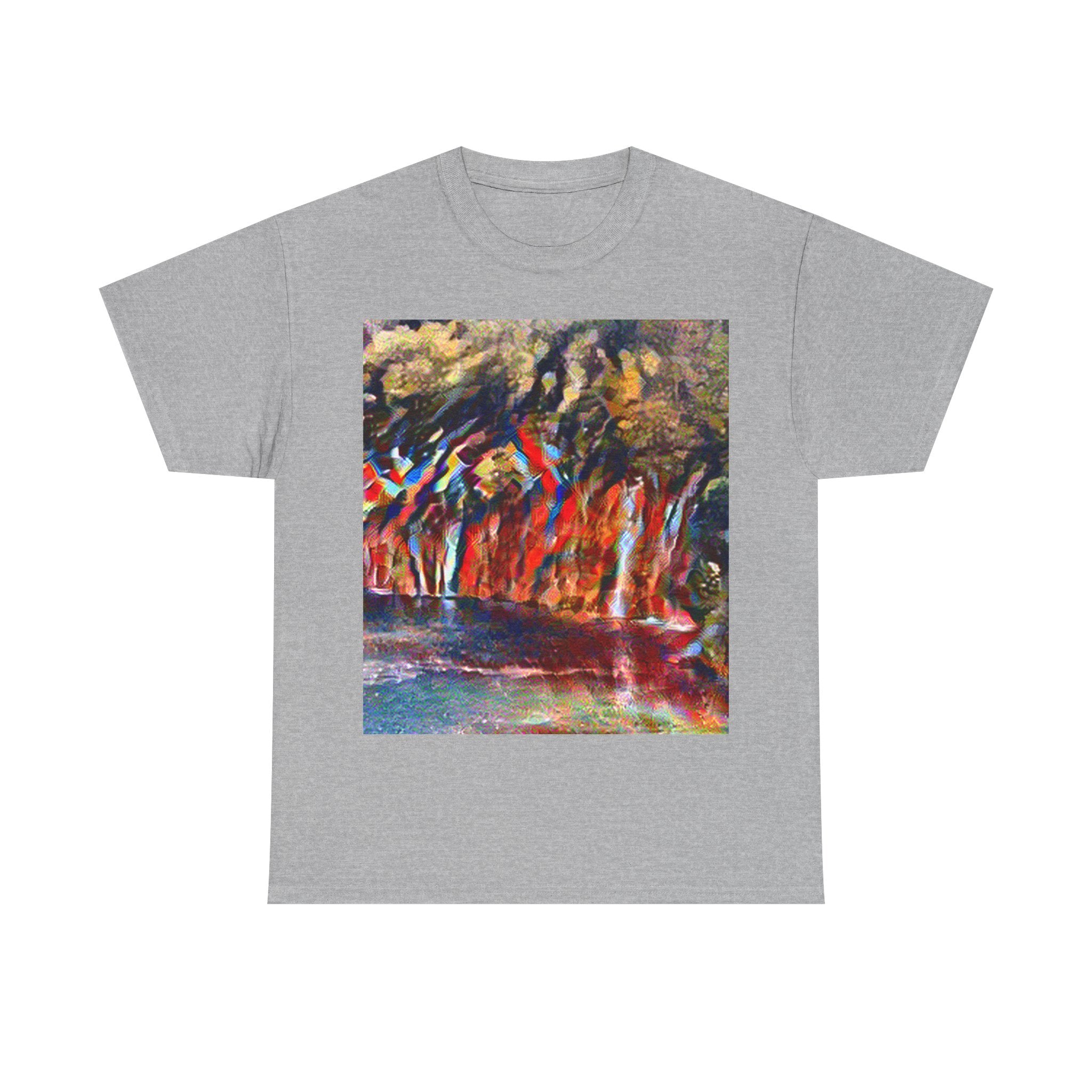 Plitvice Lakes in Composition VII Style | Wassily Kandinsky Inspired Art