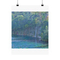 Plitvice Lakes in Water Lilies Style | Claude Monet Inspired Art