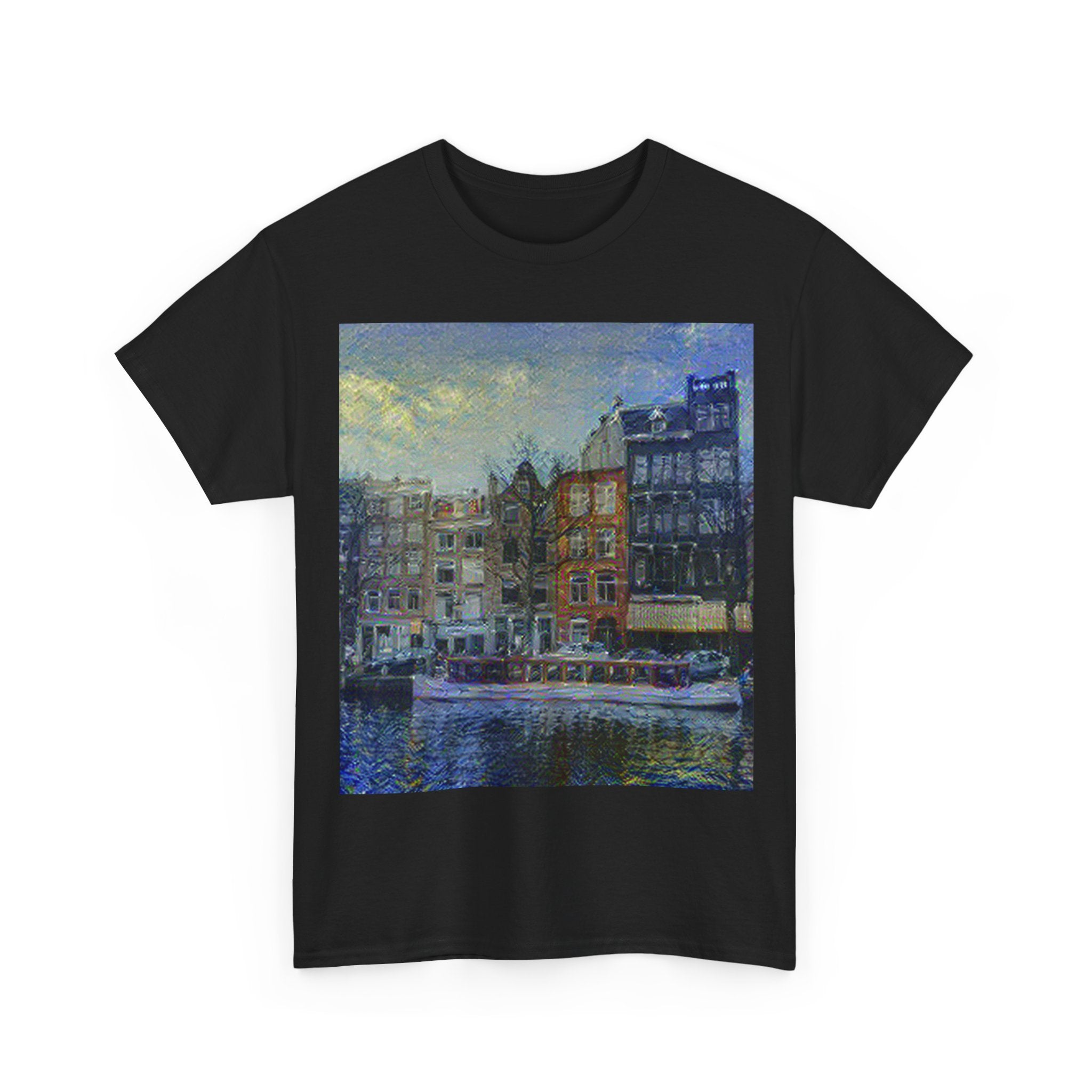 Amsterdam Canal Ring in Starry Night Style | Vincent van Gogh Inspired Art
