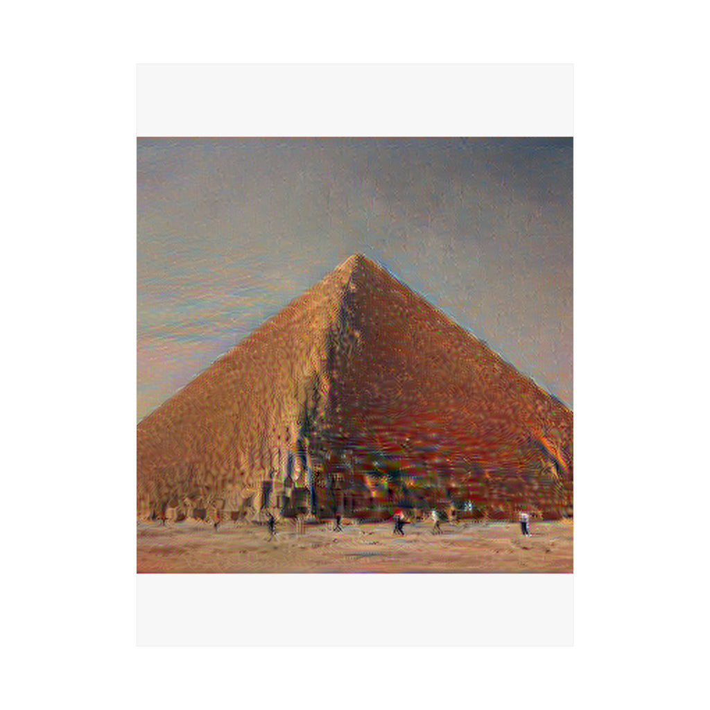 Pyramids of Giza in The Scream Style | Edvard Munch Inspired Art