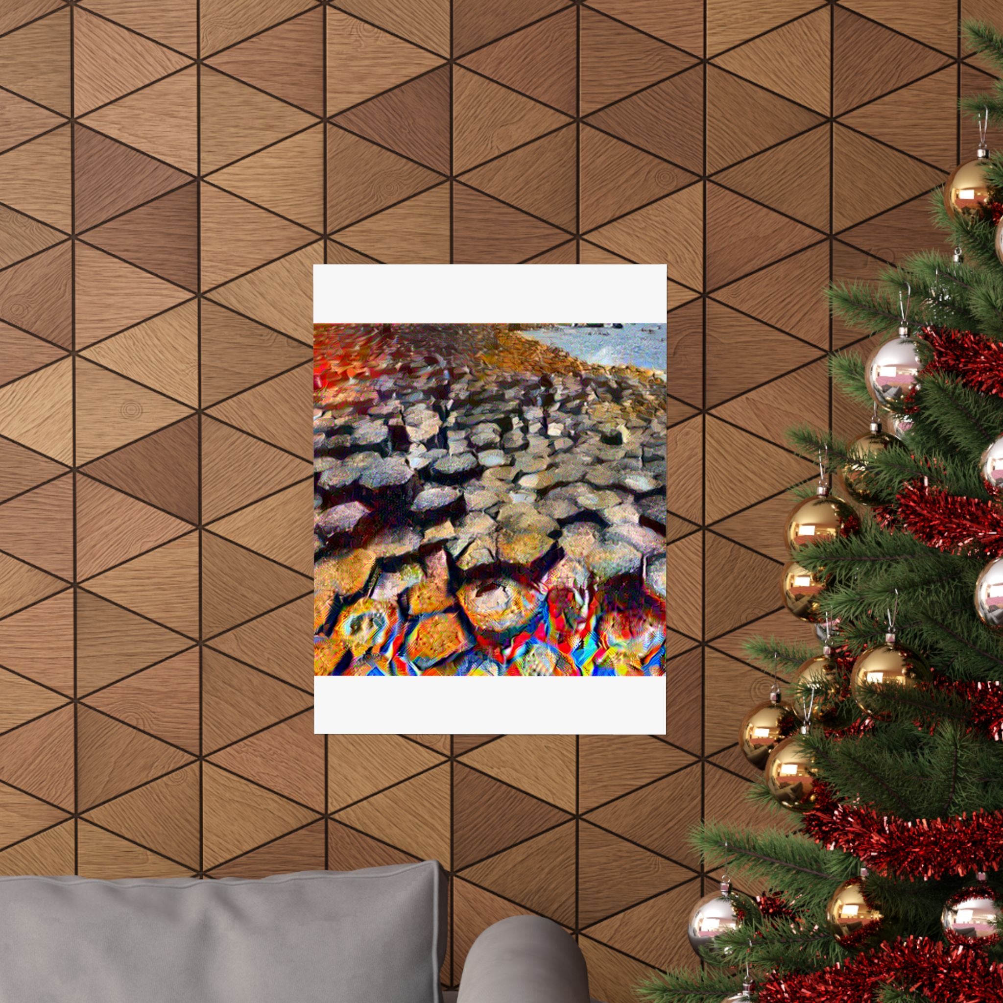 Giant's Causeway in Composition VII Style | Wassily Kandinsky Inspired Art