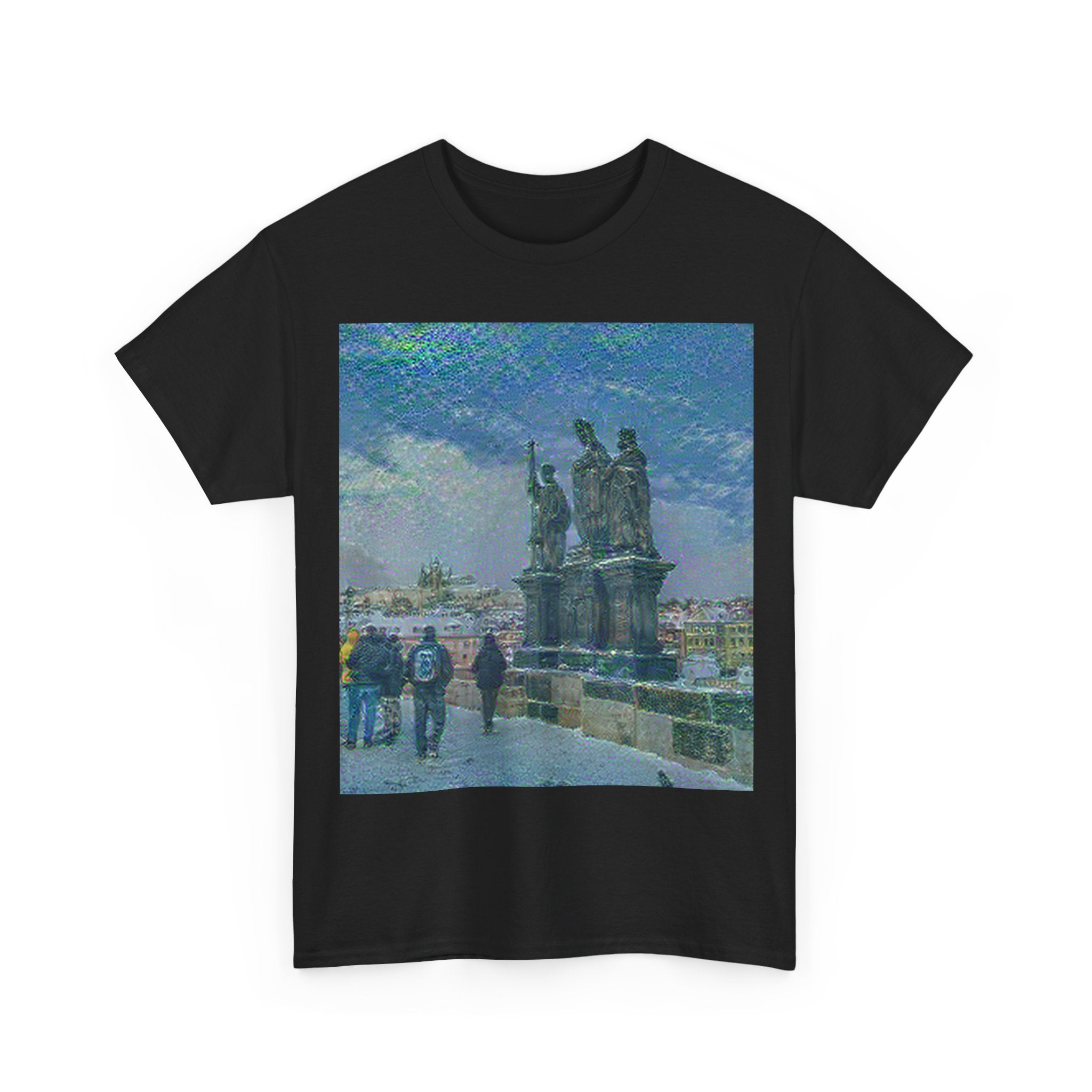 Charles Bridge in Water Lilies Style | Claude Monet Inspired Art
