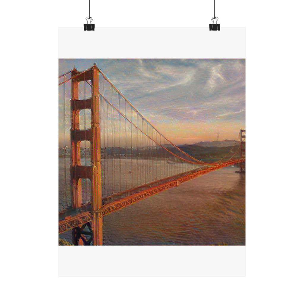 Golden Gate Bridge in The Scream Style | Edvard Munch Inspired Art