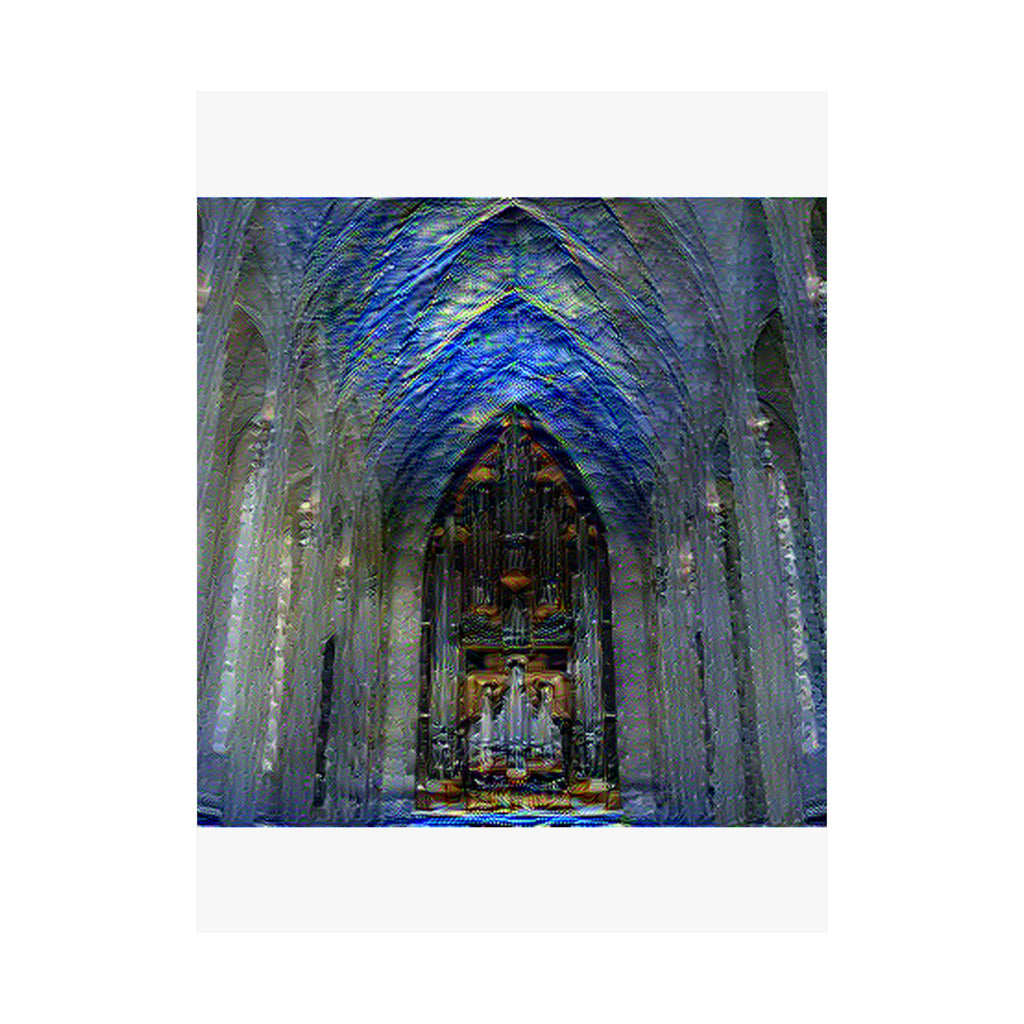 Hallgrimskirkja in Starry Night Style | Vincent van Gogh Inspired Art