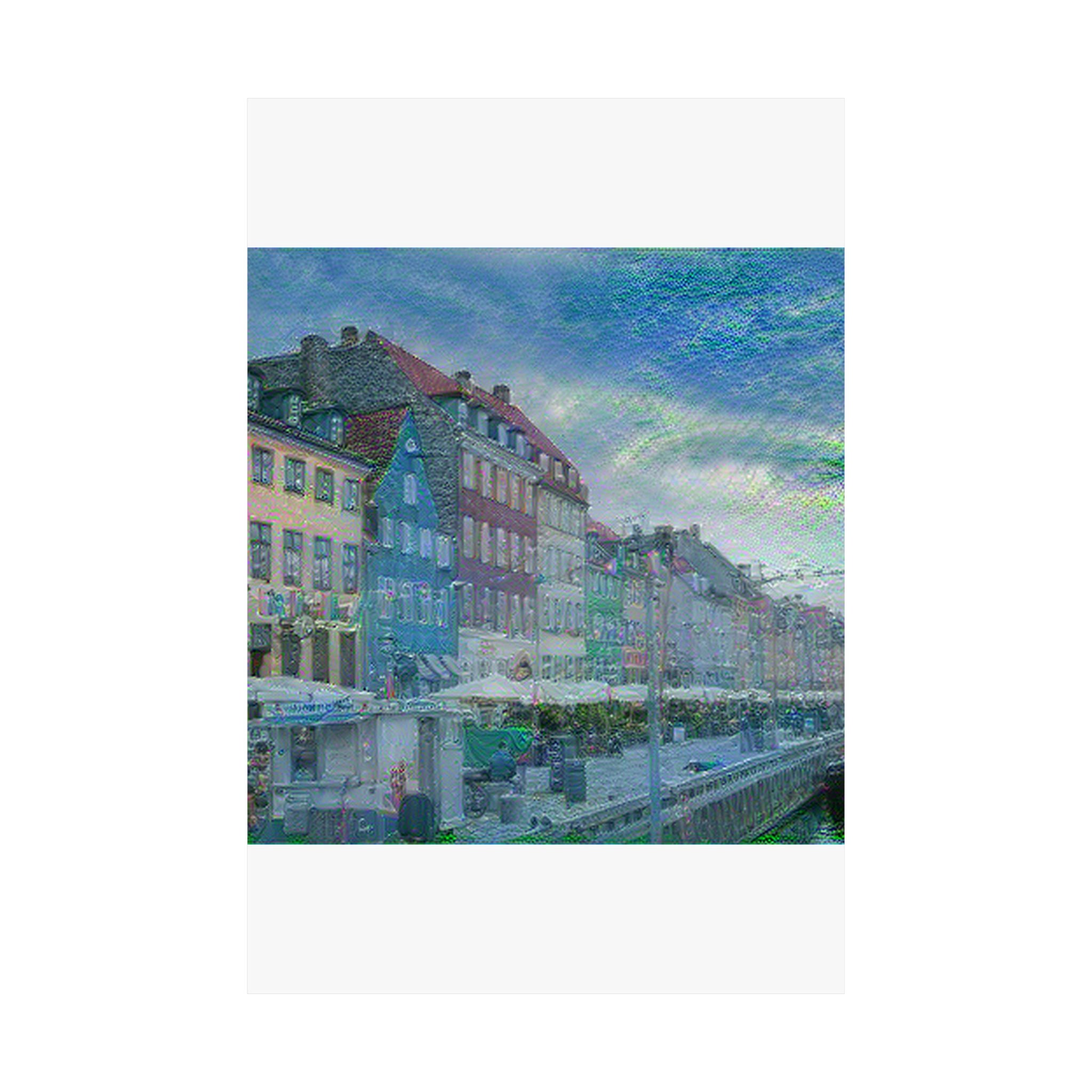 Nyhavn in Water Lilies Style | Claude Monet Inspired Art