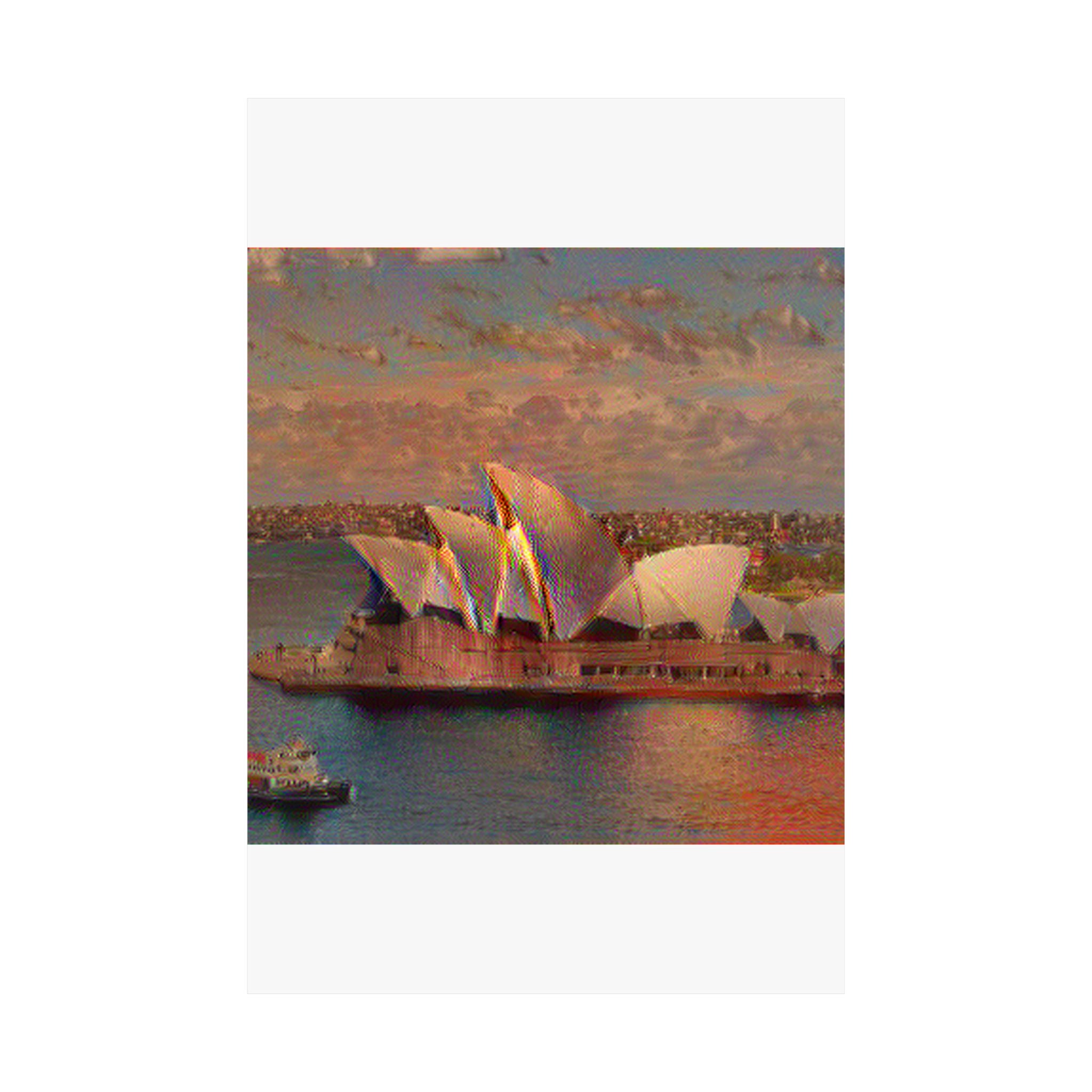 Sydney Opera in The Scream Style - Poster Print